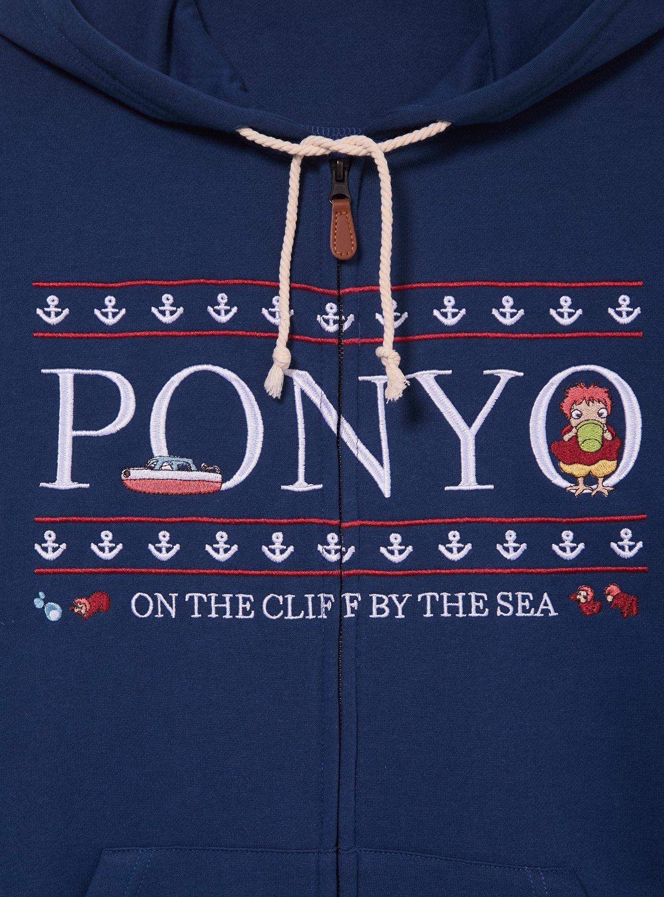 Studio Ghibli&reg; Ponyo Embroidered Zippered Hoodie - BoxLunch Exclusive, , hi-res