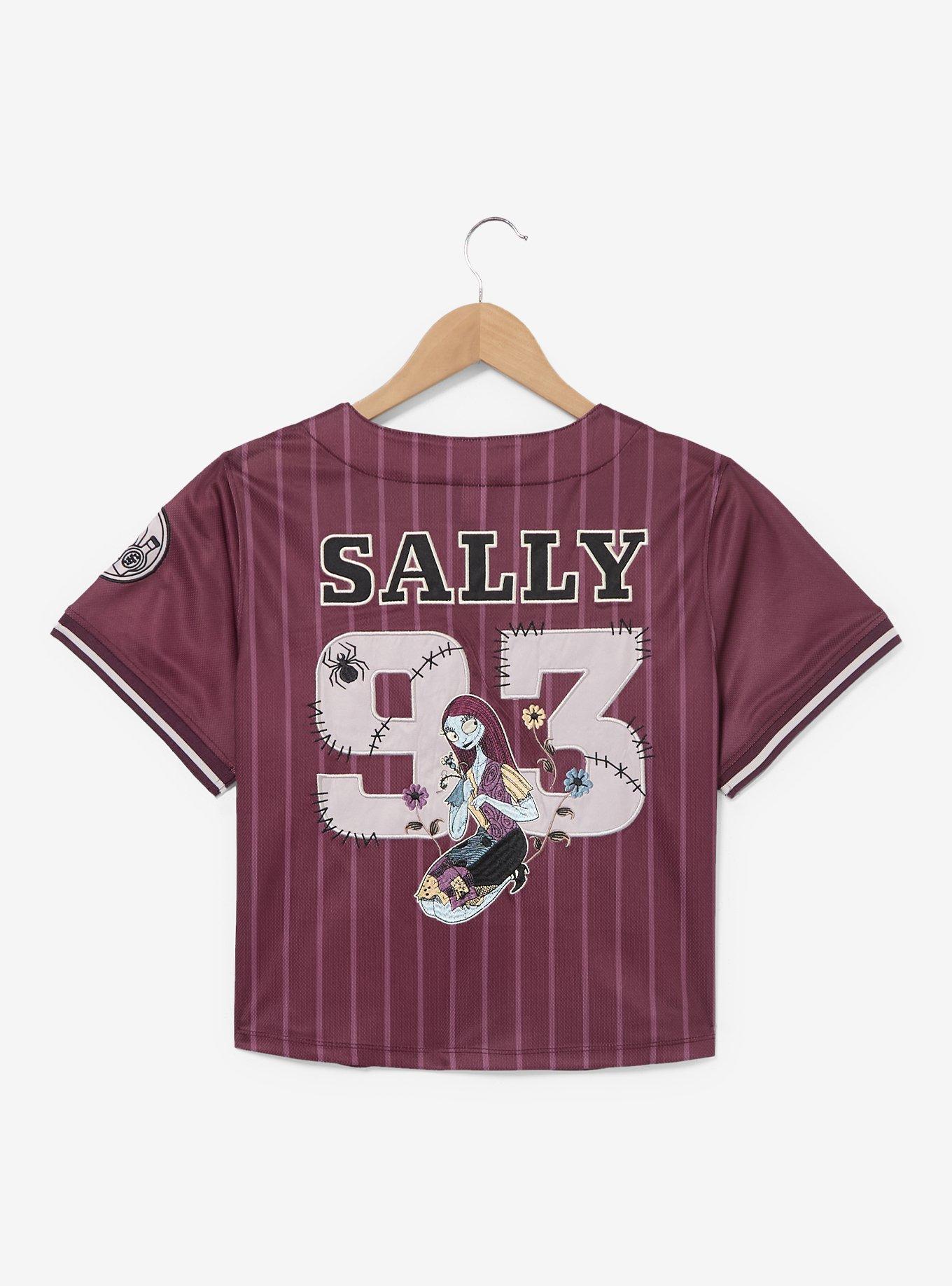 Disney The Nightmare Before Christmas Sally Women's Cropped Baseball Jersey - BoxLunch Exclusive