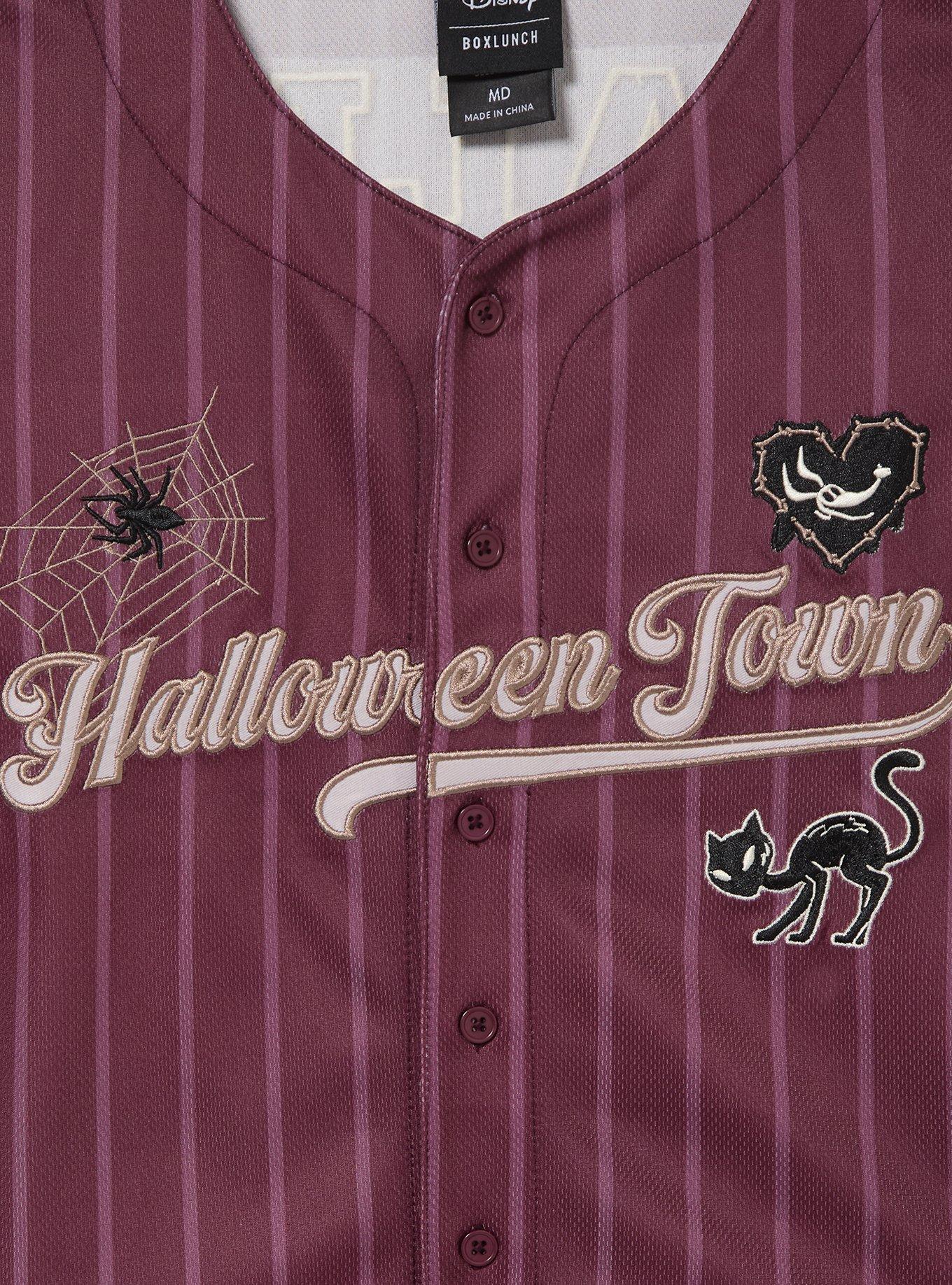 Disney The Nightmare Before Christmas Sally Women's Cropped Baseball Jersey - BoxLunch Exclusive, BURGUNDY, alternate - view 5