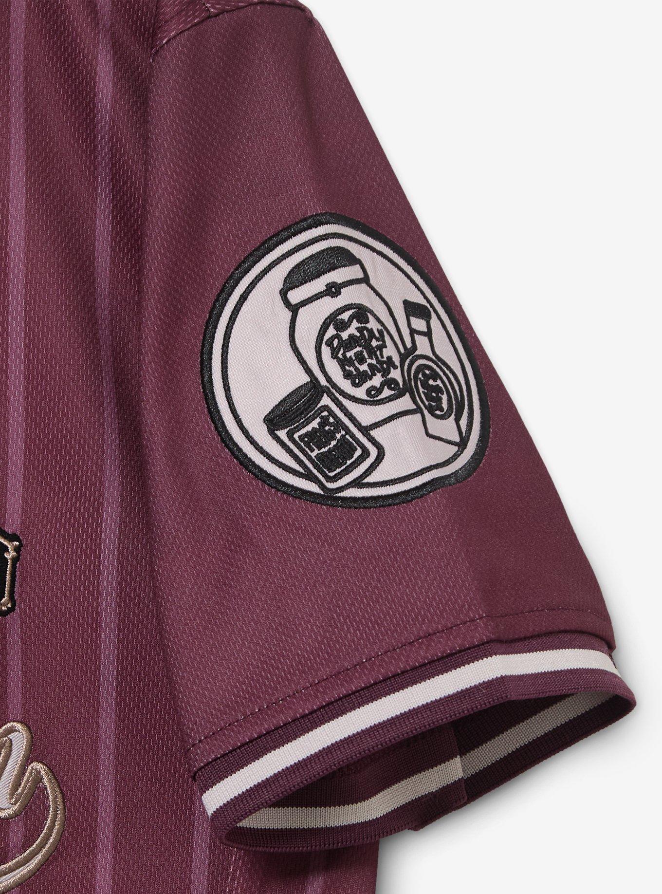 Disney The Nightmare Before Christmas Sally Women's Cropped Baseball Jersey - BoxLunch Exclusive, BURGUNDY, alternate - view 6
