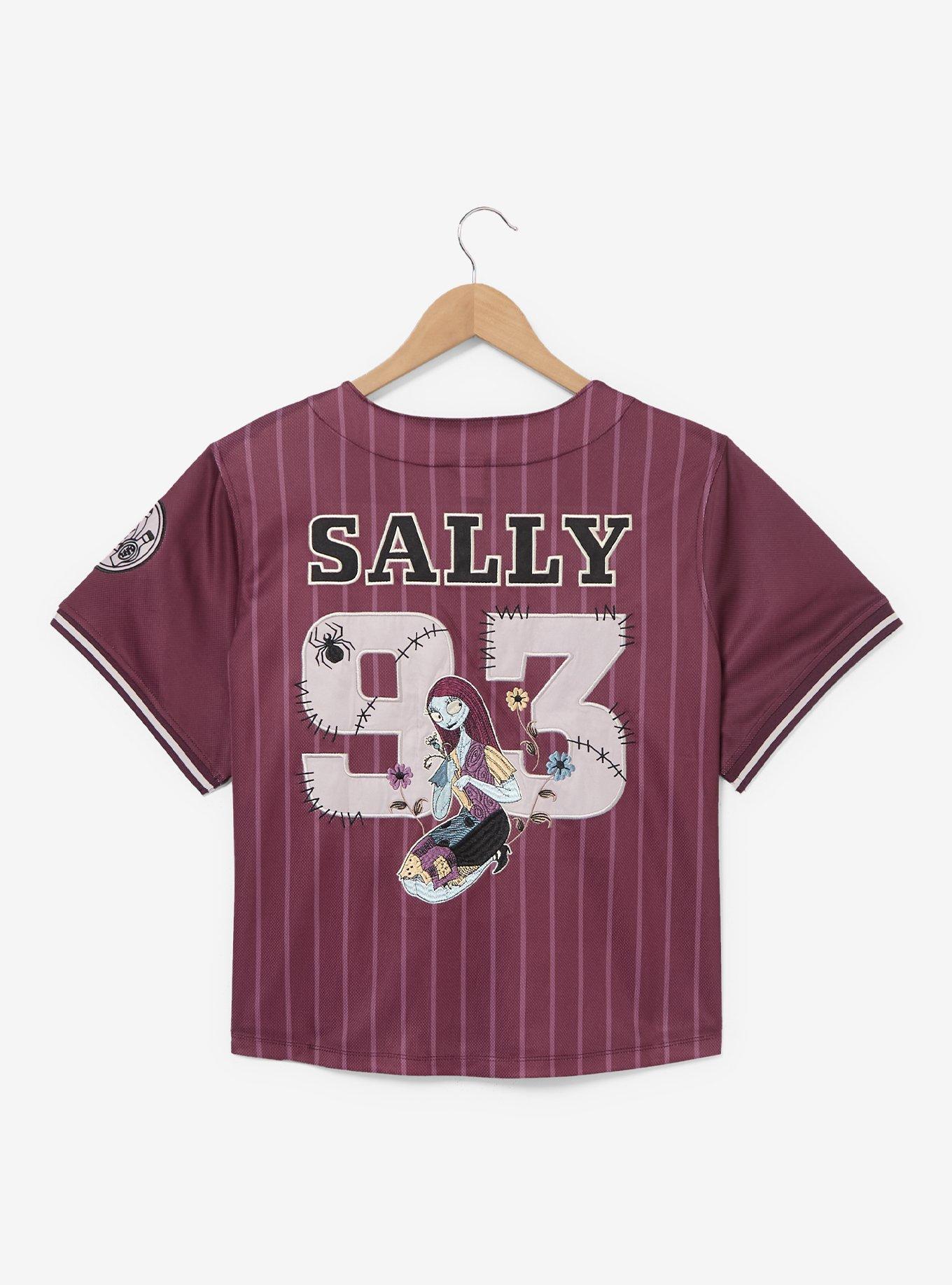 Disney The Nightmare Before Christmas Sally Women's Plus Size Cropped Baseball Jersey - BoxLunch Exclusive, , hi-res