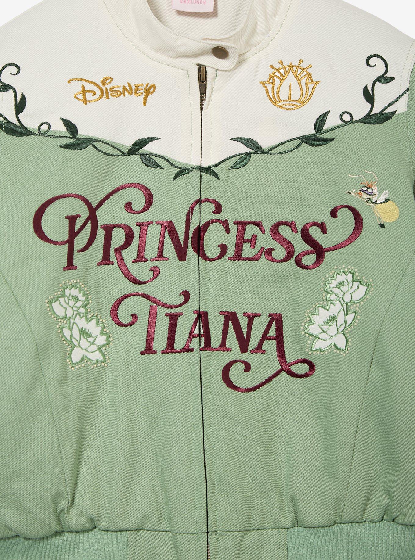 Disney The Princess and the Frog Tiana Women's Plus Size Cropped Moto Jacket - BoxLunch Exclusive, CREAM, alternate - view 3