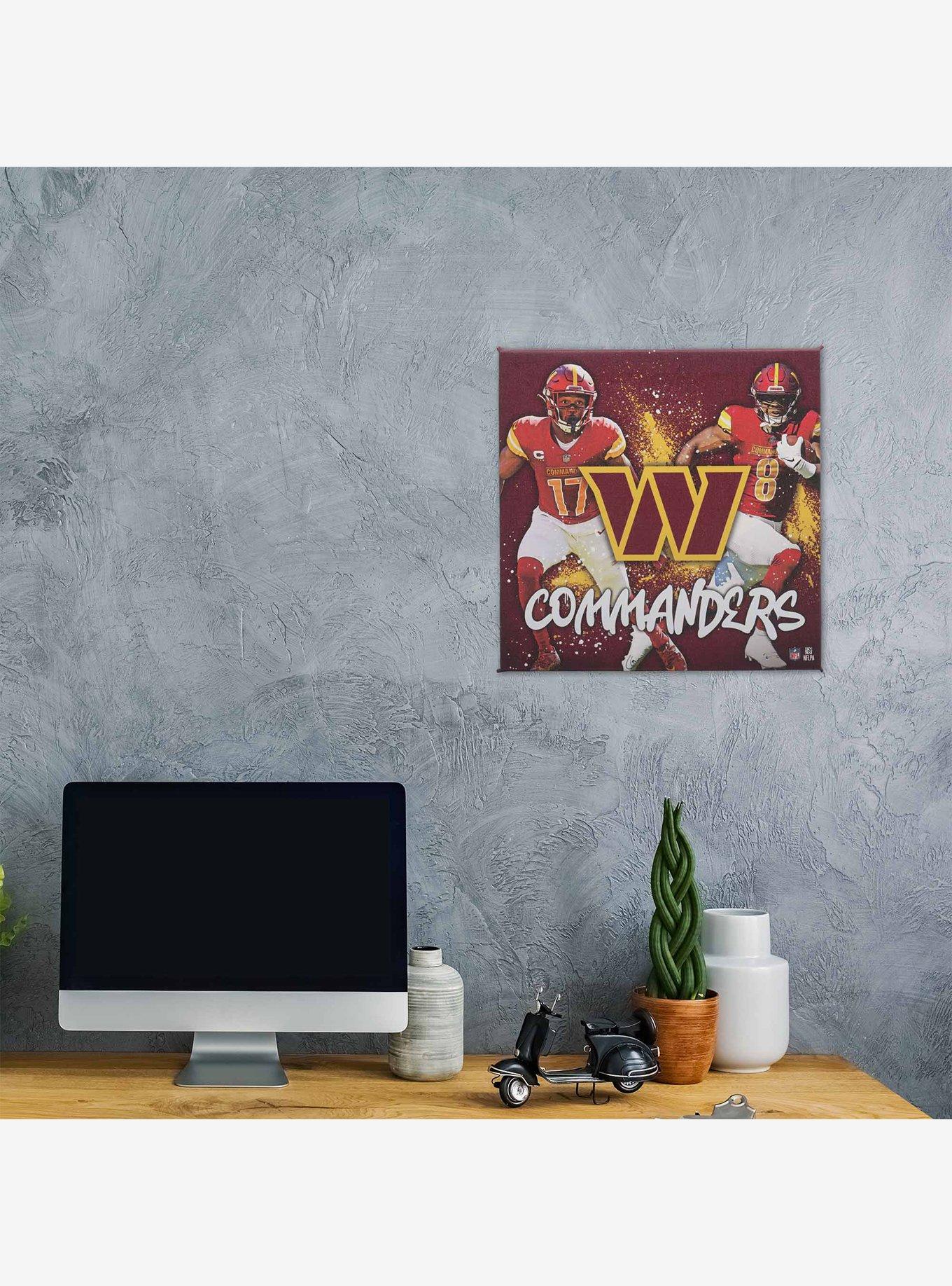 NFL Washington Commanders Terry McLaurin & Brian Robinson Jr. Painterly Splash Canvas Wall Decor