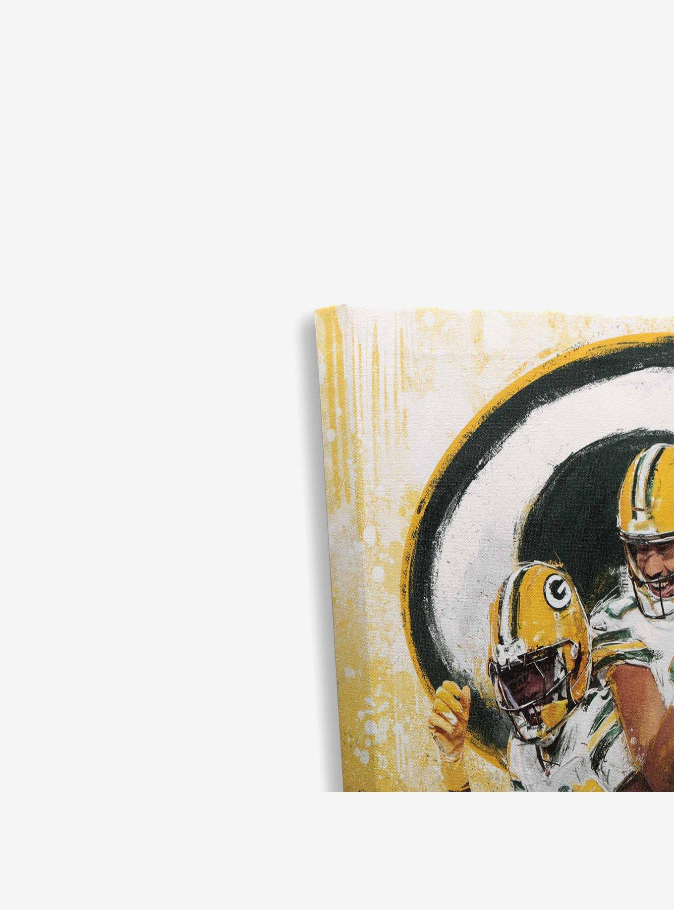 NFL Green Bay Packers Jayden Reed & Jordan Love Painterly Graffiti Canvas Wall Decor, , hi-res