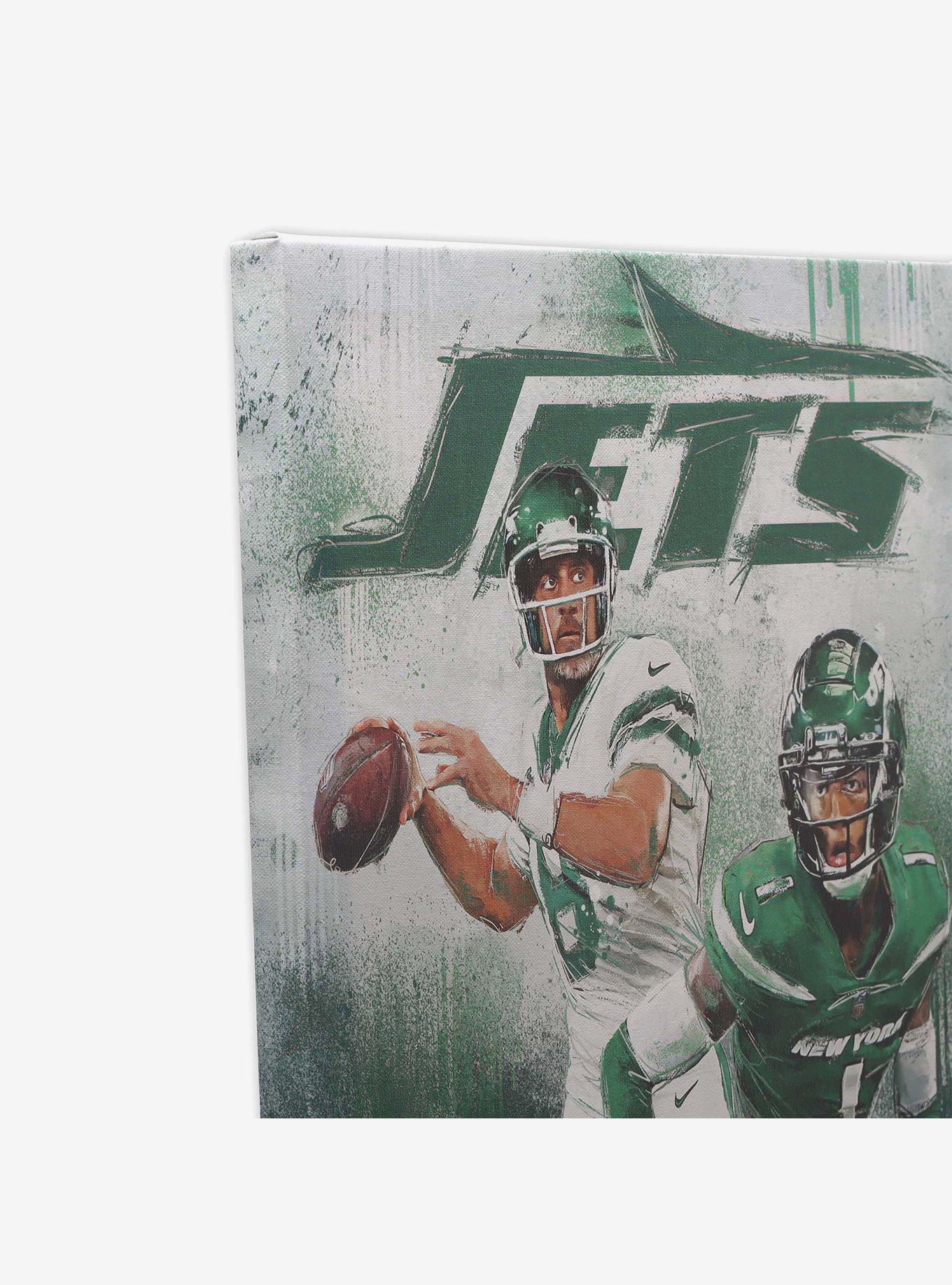 NFL New York Jets Aaron Rodgers & Sauce Gardner Painterly Graffiti Canvas Wall Decor, , hi-res