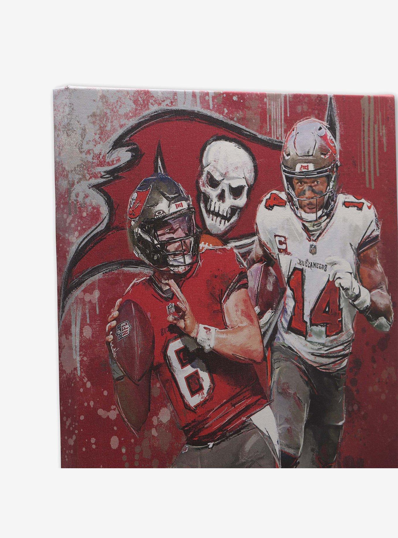 NFL Tampa Bay Buccaneers Baker Mayfield & Chris Godwin Painterly Graffiti Canvas Wall Decor, , hi-res