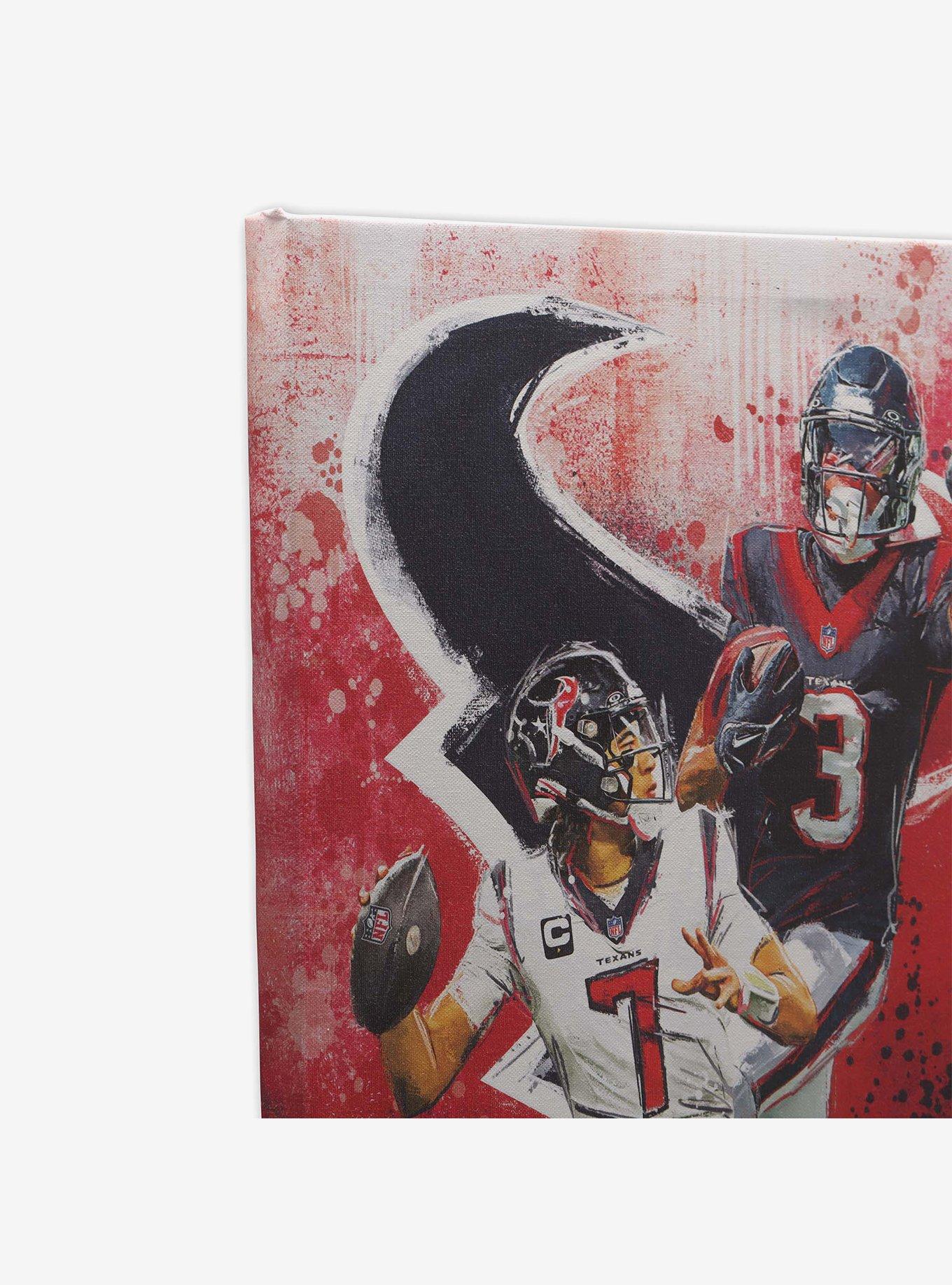 NFL Houston Texans C.J. Stroud & Tank Dell Painterly Graffiti Canvas Wall Decor