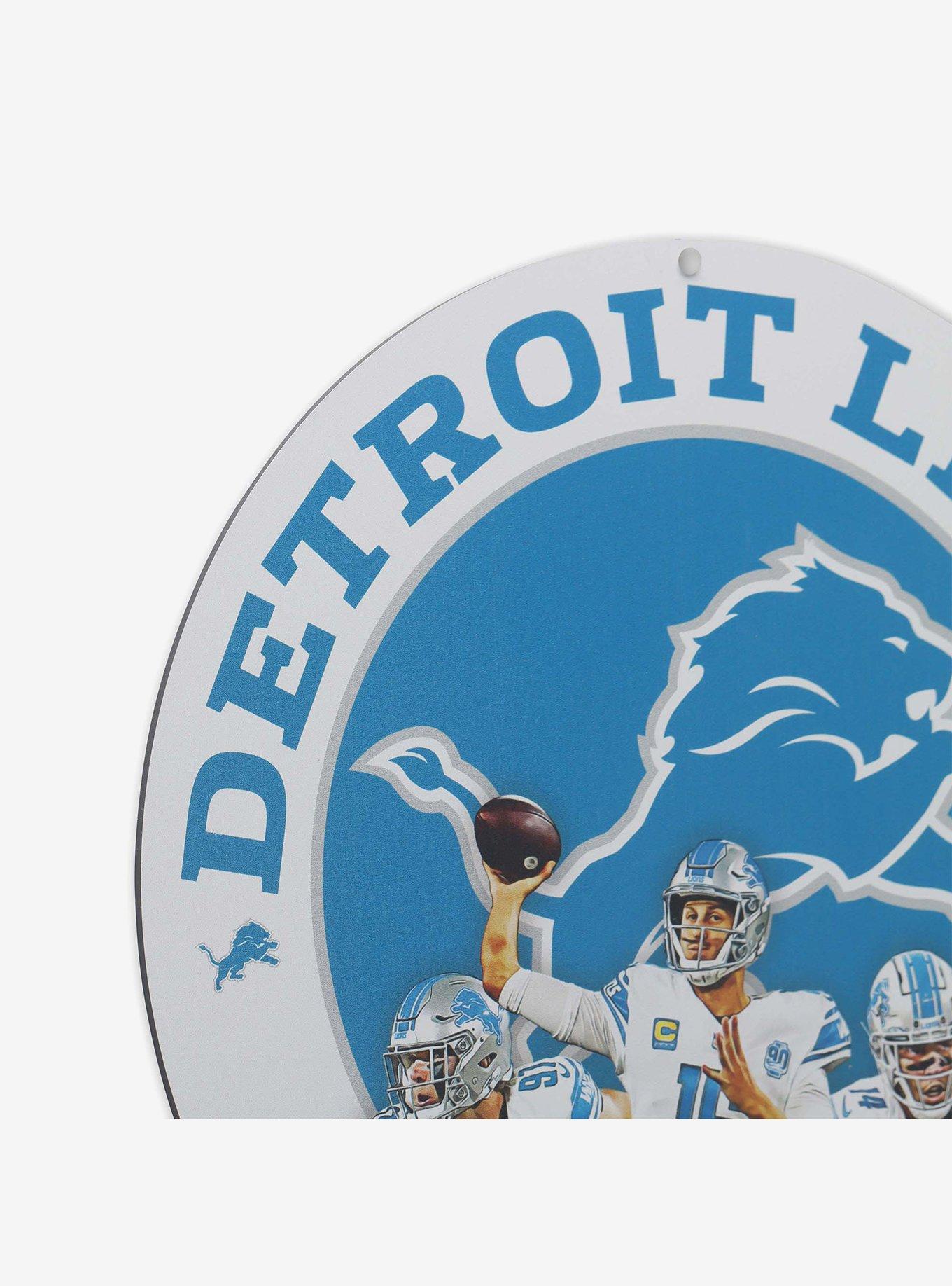 NFL Detroit Lions Gameday Round Metal Sign, , hi-res