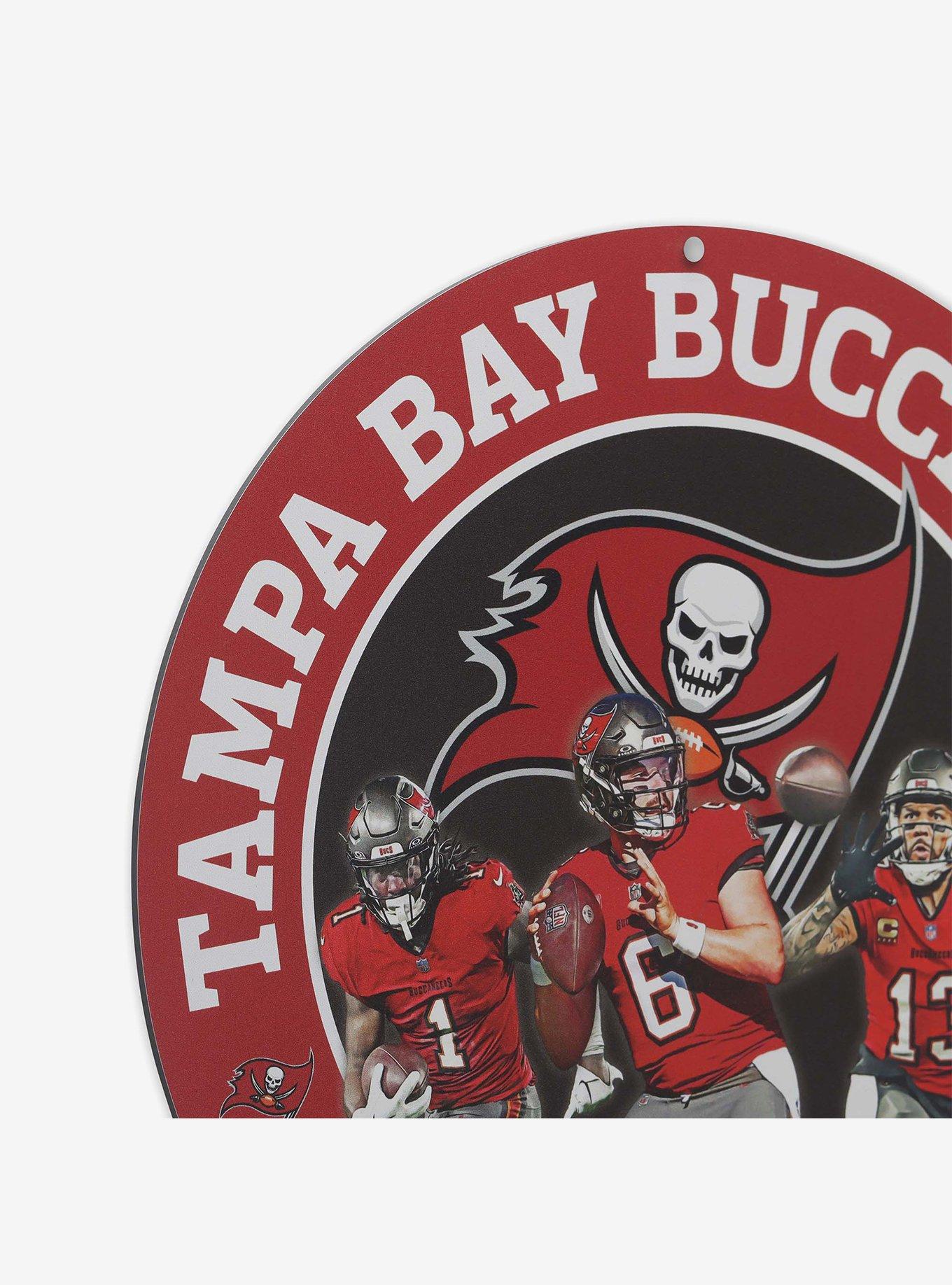 NFL Tampa Bay Buccaneers Gameday Round Metal Sign, , hi-res
