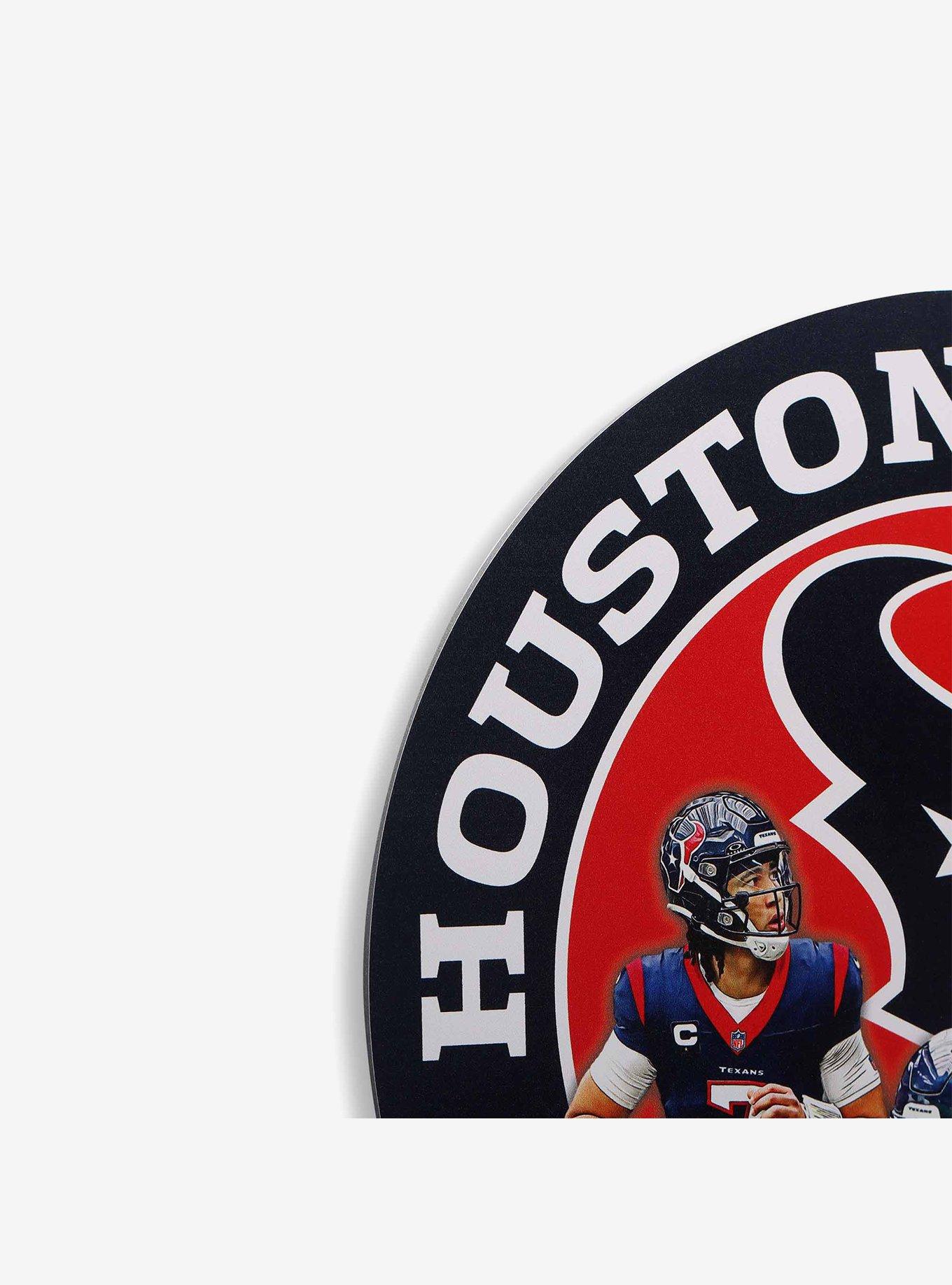 NFL Houston Texans Gameday Round Metal Sign, , hi-res