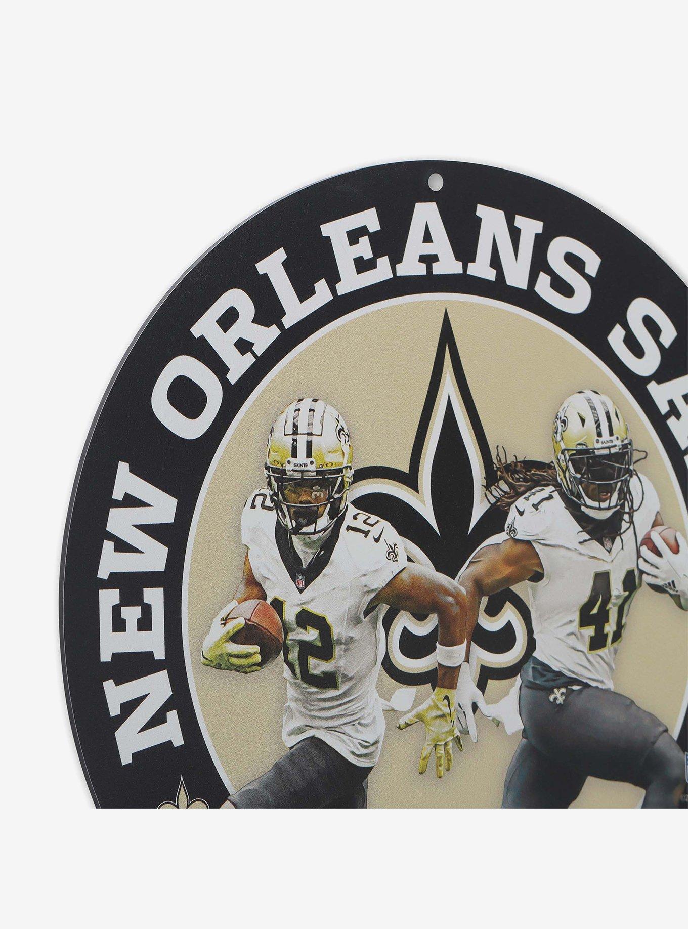 NFL New Orleans Saints Gameday Round Metal Sign