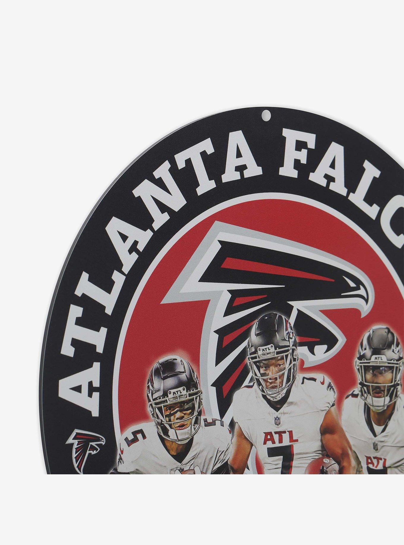 NFL Atlanta Falcons Gameday Round Metal Sign