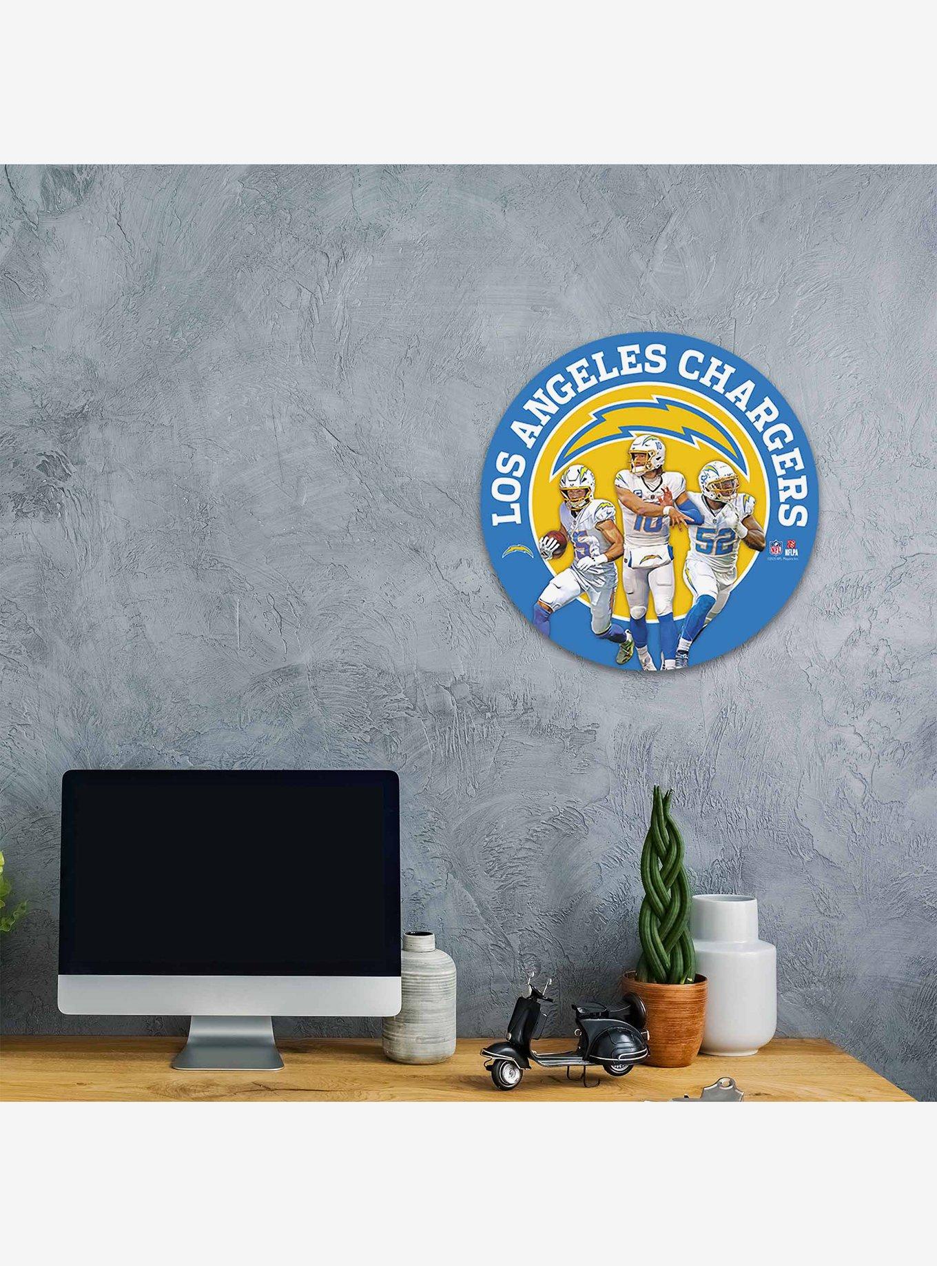 NFL Los Angeles Chargers Round Wall Sign