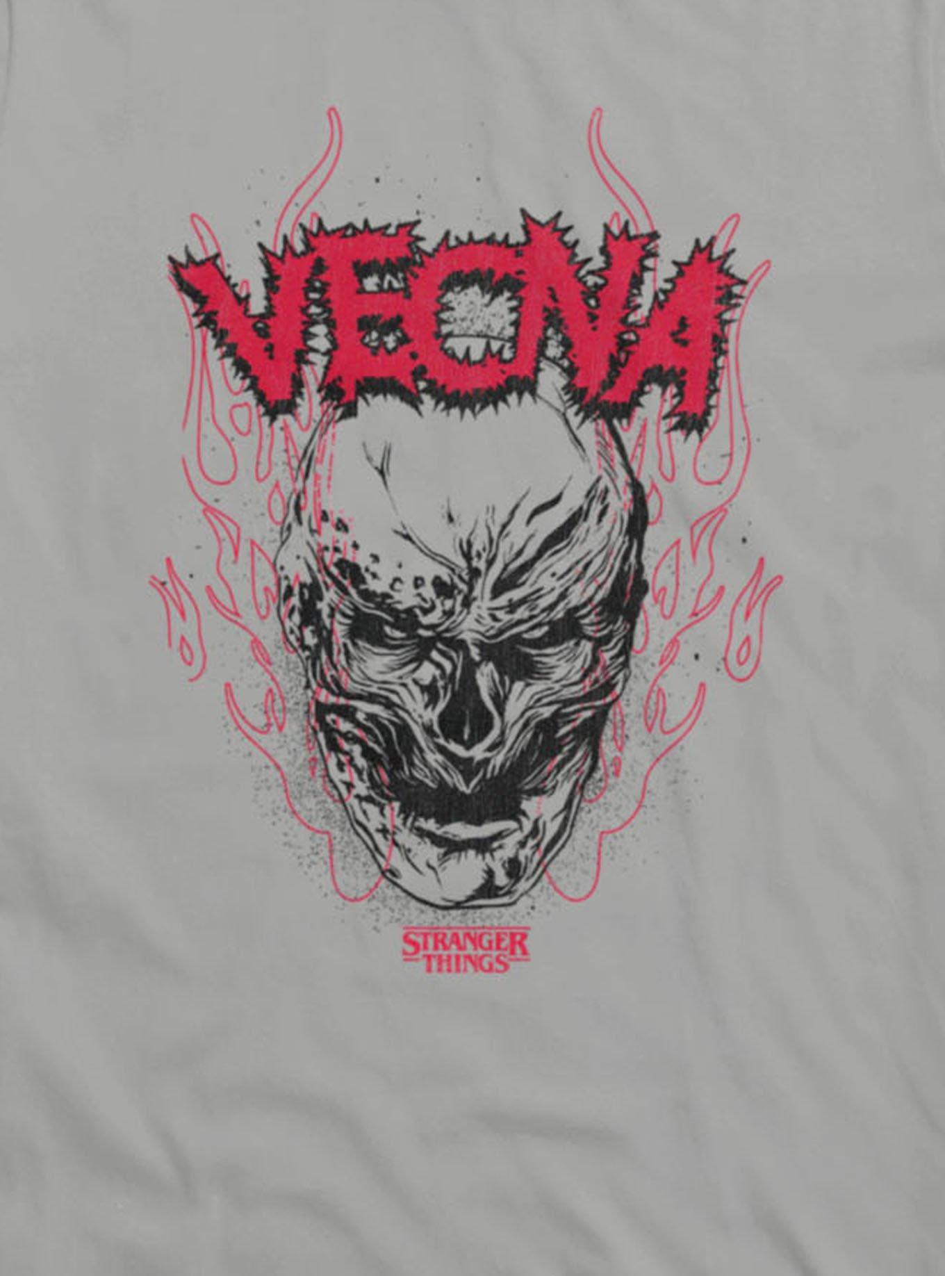 Stranger Things Vecna Flame Face Girls T-Shirt Hot Topic Exclusive, , hi-res