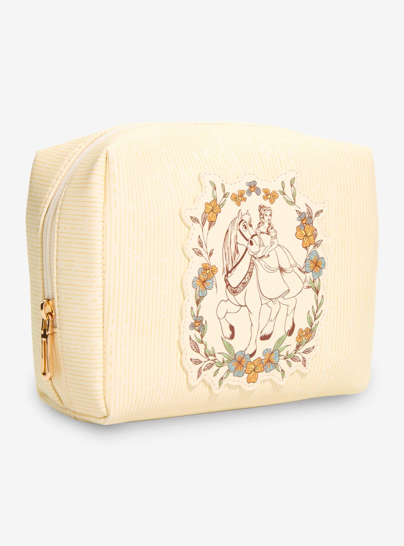 Disney Beauty and the Beast Belle & Philippe Cosmetic Bag &mdash; BoxLunch Exclusive, , hi-res