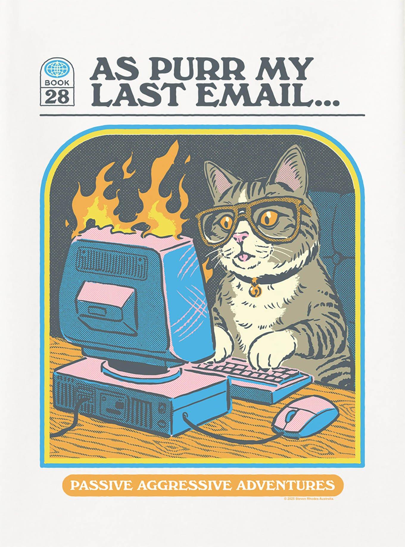 Steven Rhodes As Purr My Last Email T-Shirt, , hi-res