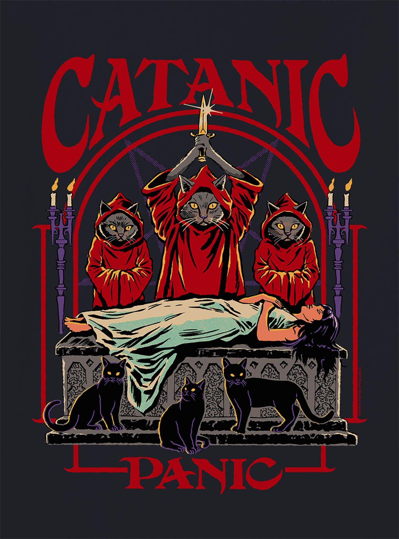 Steven Rhodes Catanic Panic T-Shirt, , hi-res