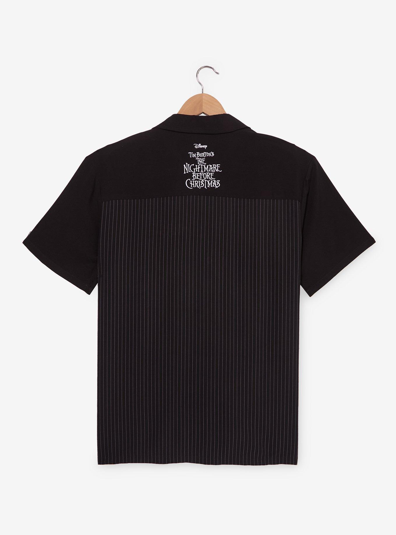 Disney The Nightmare Before Christmas Striped Woven Button-Up - BoxLunch Exclusive