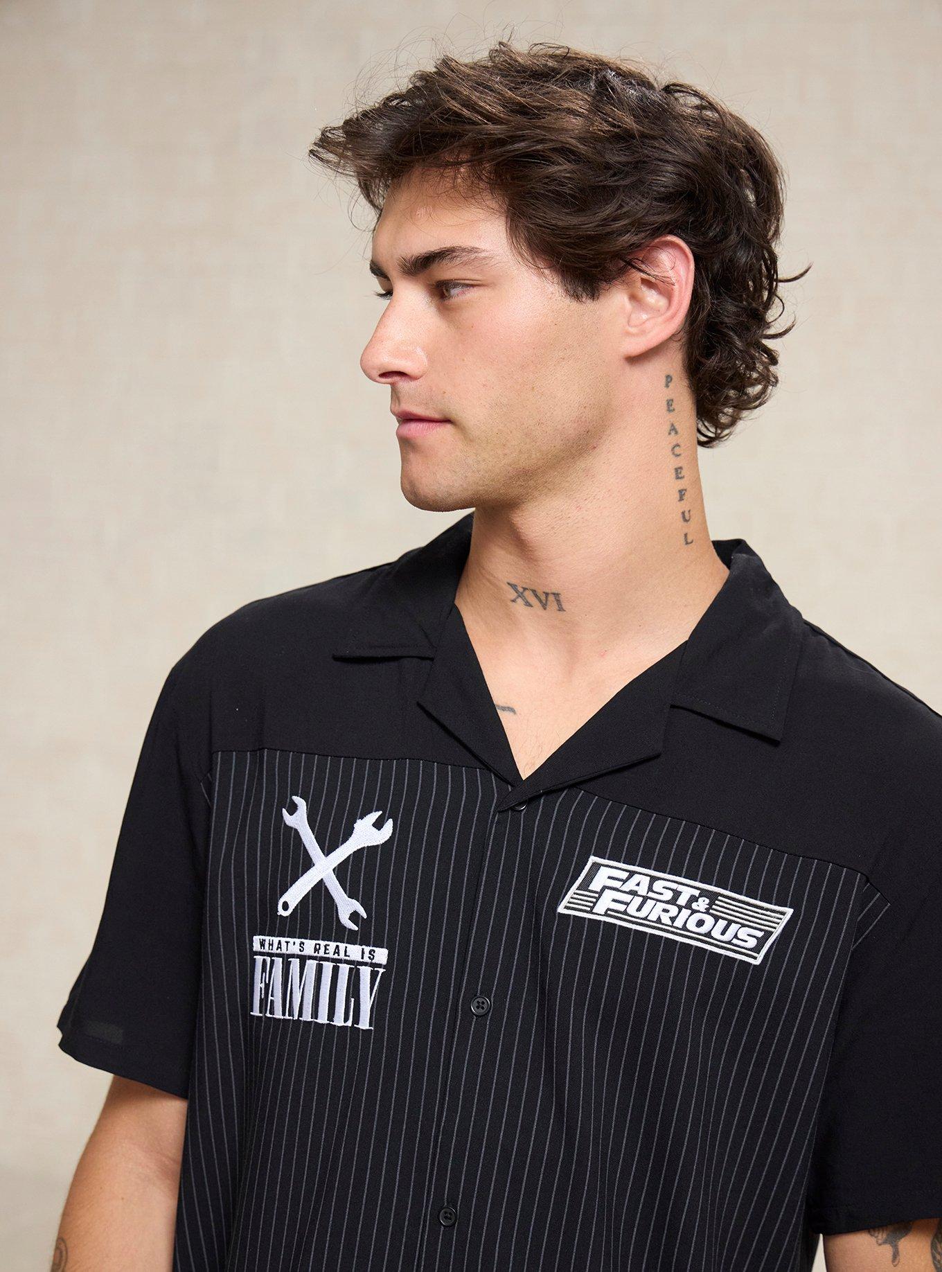 Fast & Furious Toretto's Muscle Car Club Mechanic Button-Up - BoxLunch Exclusive