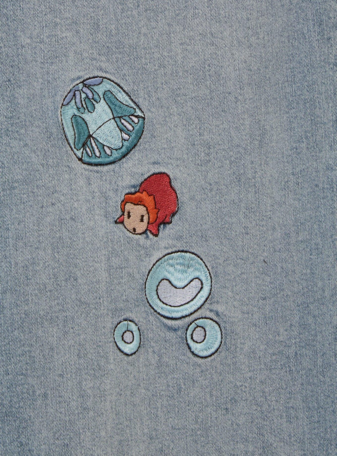 Studio Ghibli&reg; Ponyo Summer Women's Denim Overalls - BoxLunch Exclusive, DENIM, alternate - view 4
