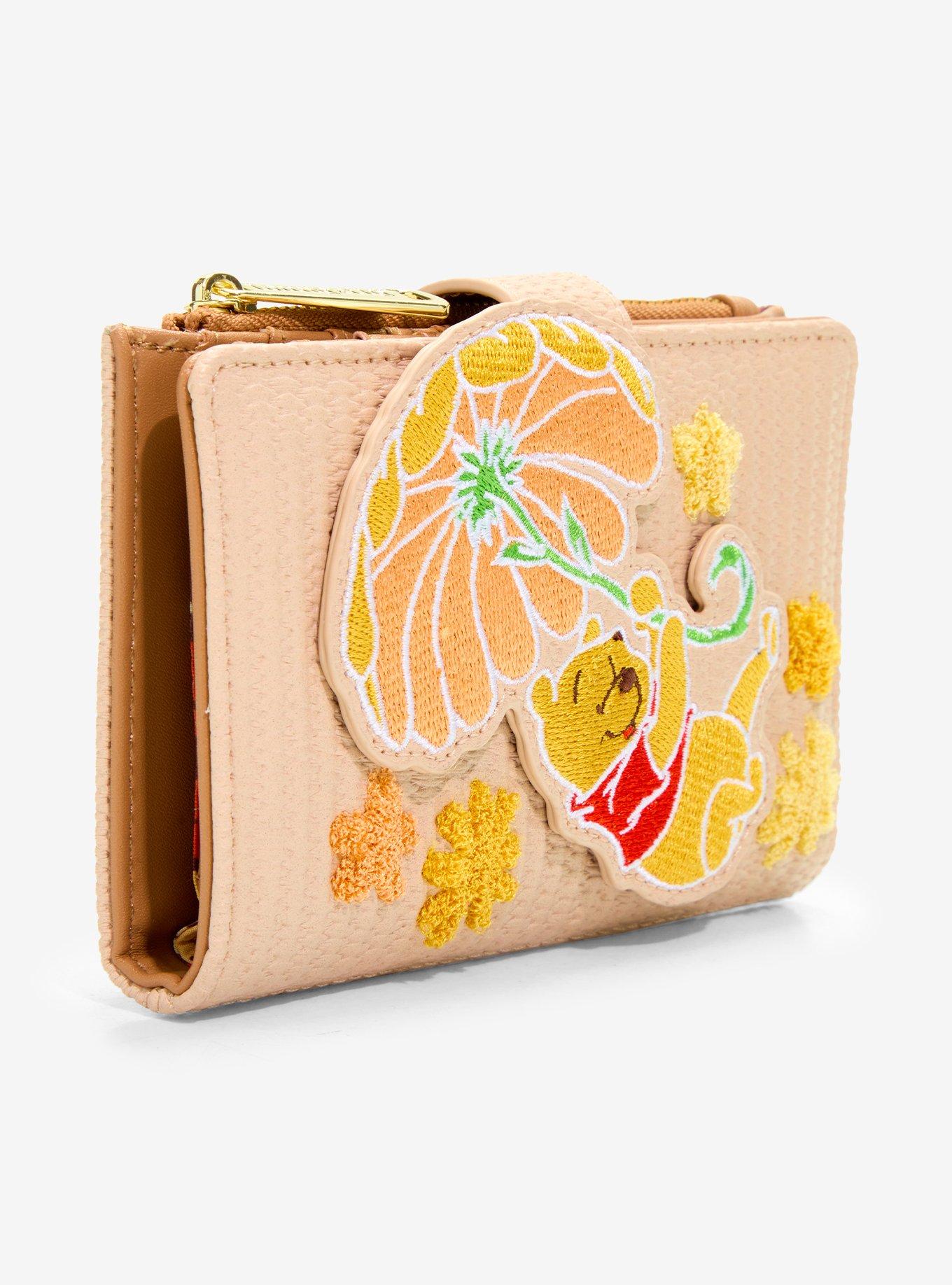 Loungefly Disney Winnie the Pooh Floral Zip Wallet &mdash; BoxLunch Exclusive, , hi-res