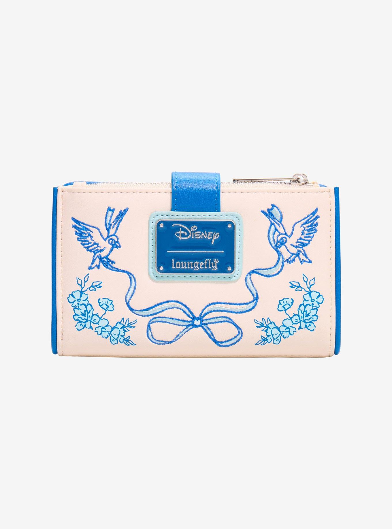 Loungefly Disney Cinderella Tonal Floral Jaq & Gus Wallet - BoxLunch Exclusive, , alternate - view 3