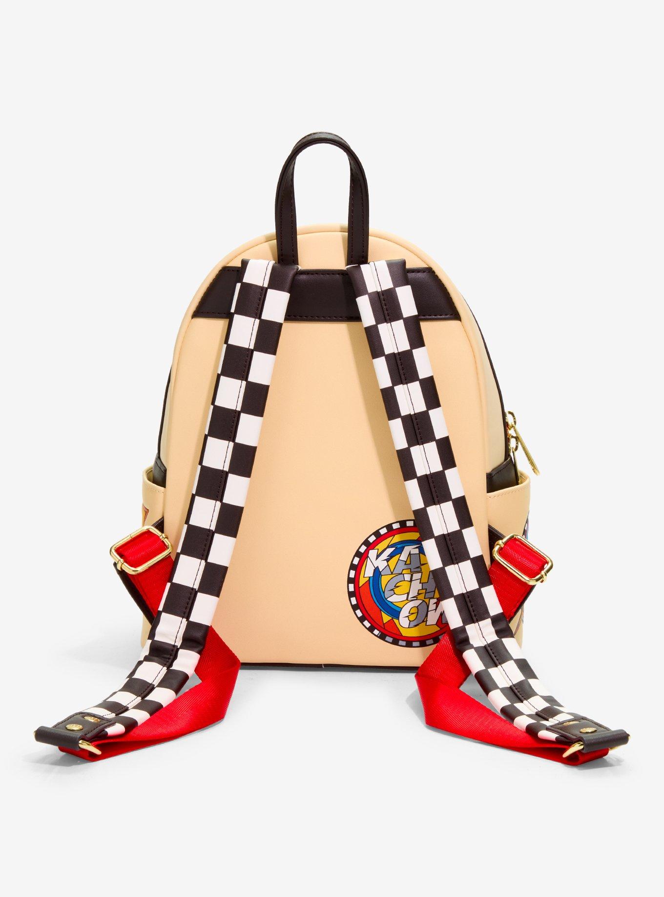 Loungefly Disney Cars Lightning McQueen Stained Glass Mini Backpack &mdash; BoxLunch Exclusive, , alternate - view 3