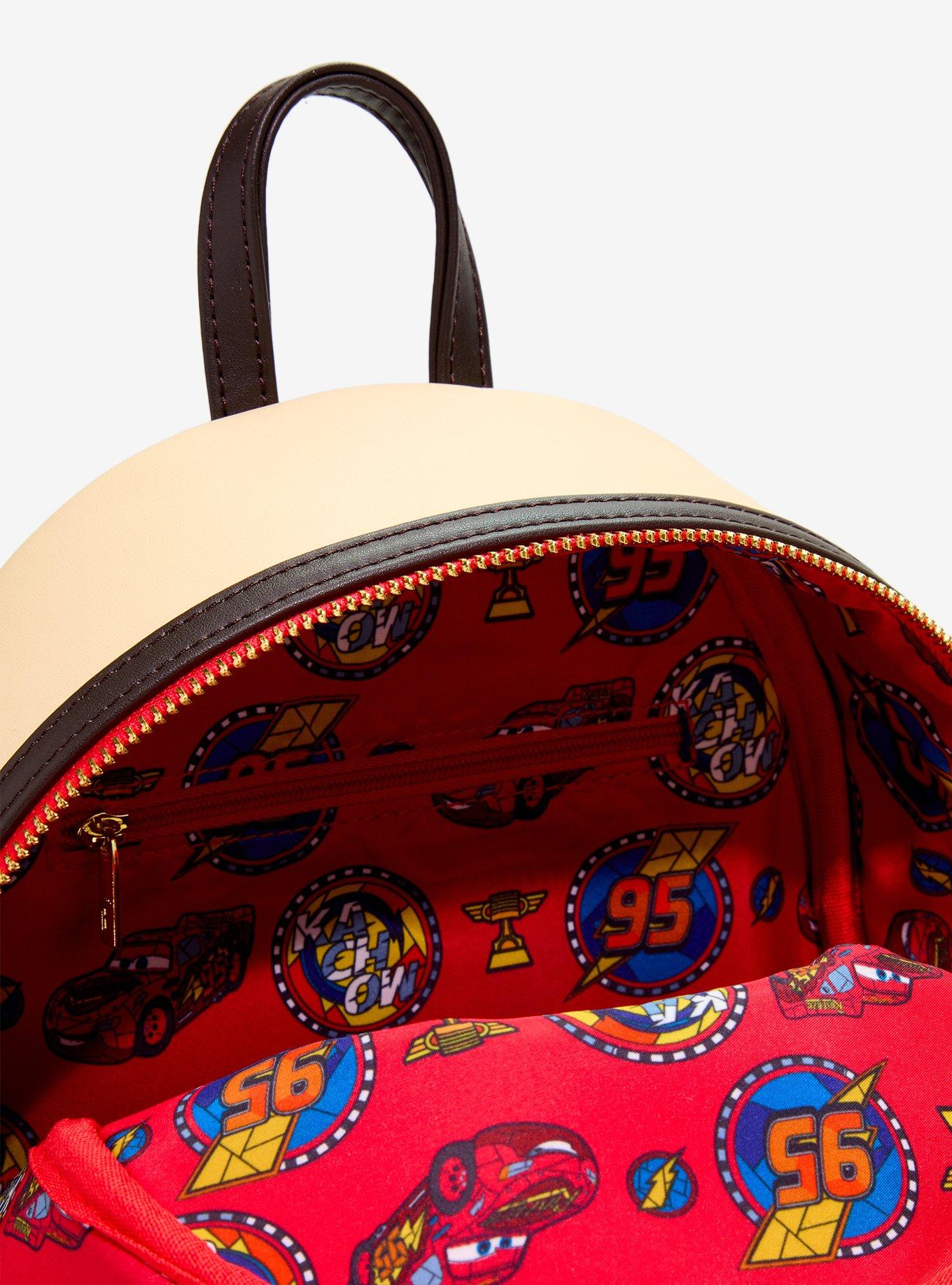 Loungefly Disney Cars Lightning McQueen Stained Glass Mini Backpack &mdash; BoxLunch Exclusive, , alternate - view 4