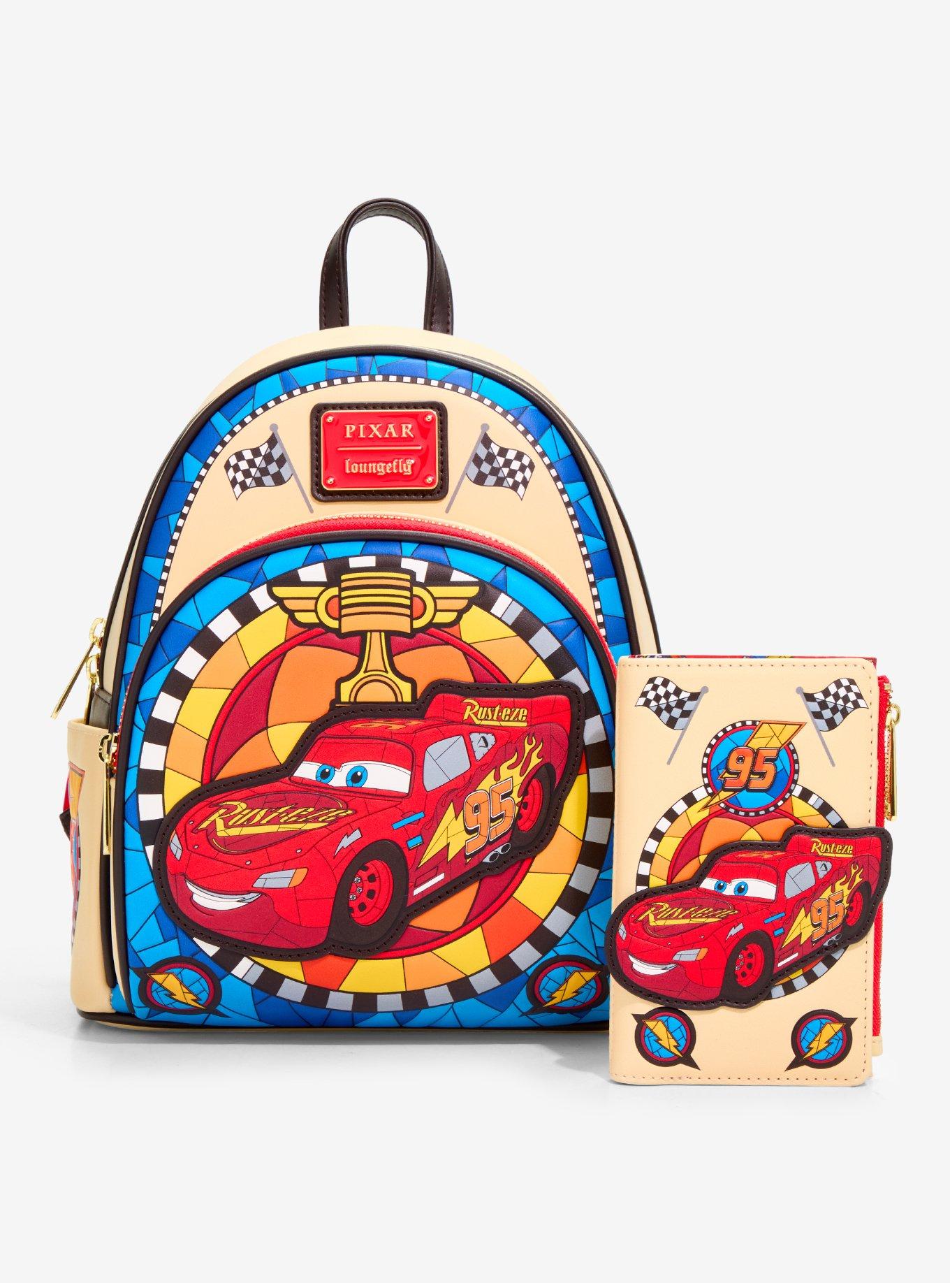Loungefly Disney Cars Lightning McQueen Stained Glass Mini Backpack &mdash; BoxLunch Exclusive, , alternate - view 5