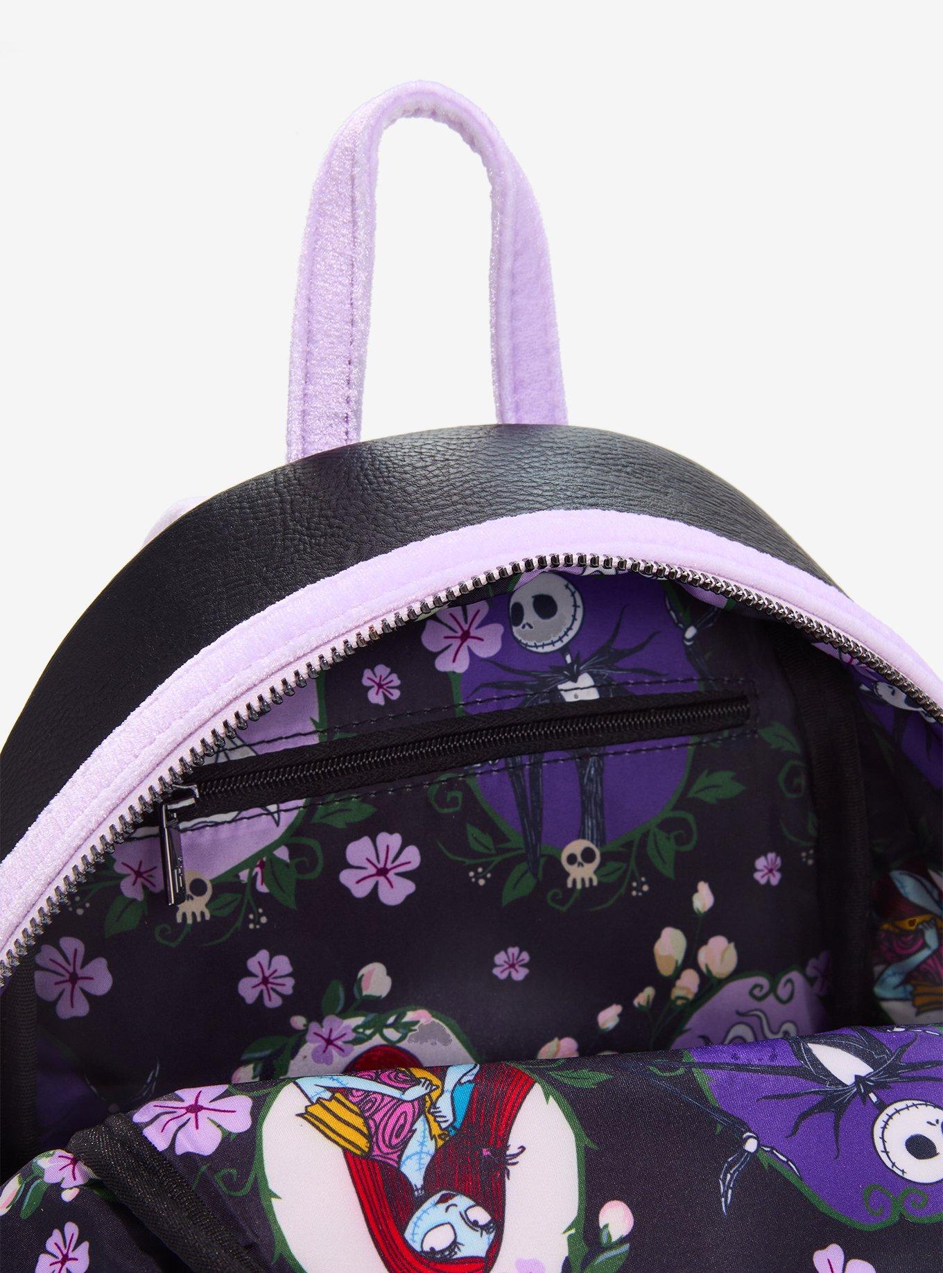 Loungefly Disney The Nightmare Before Christmas Floral Mini Backpack &mdash; BoxLunch Exclusive, , alternate - view 4