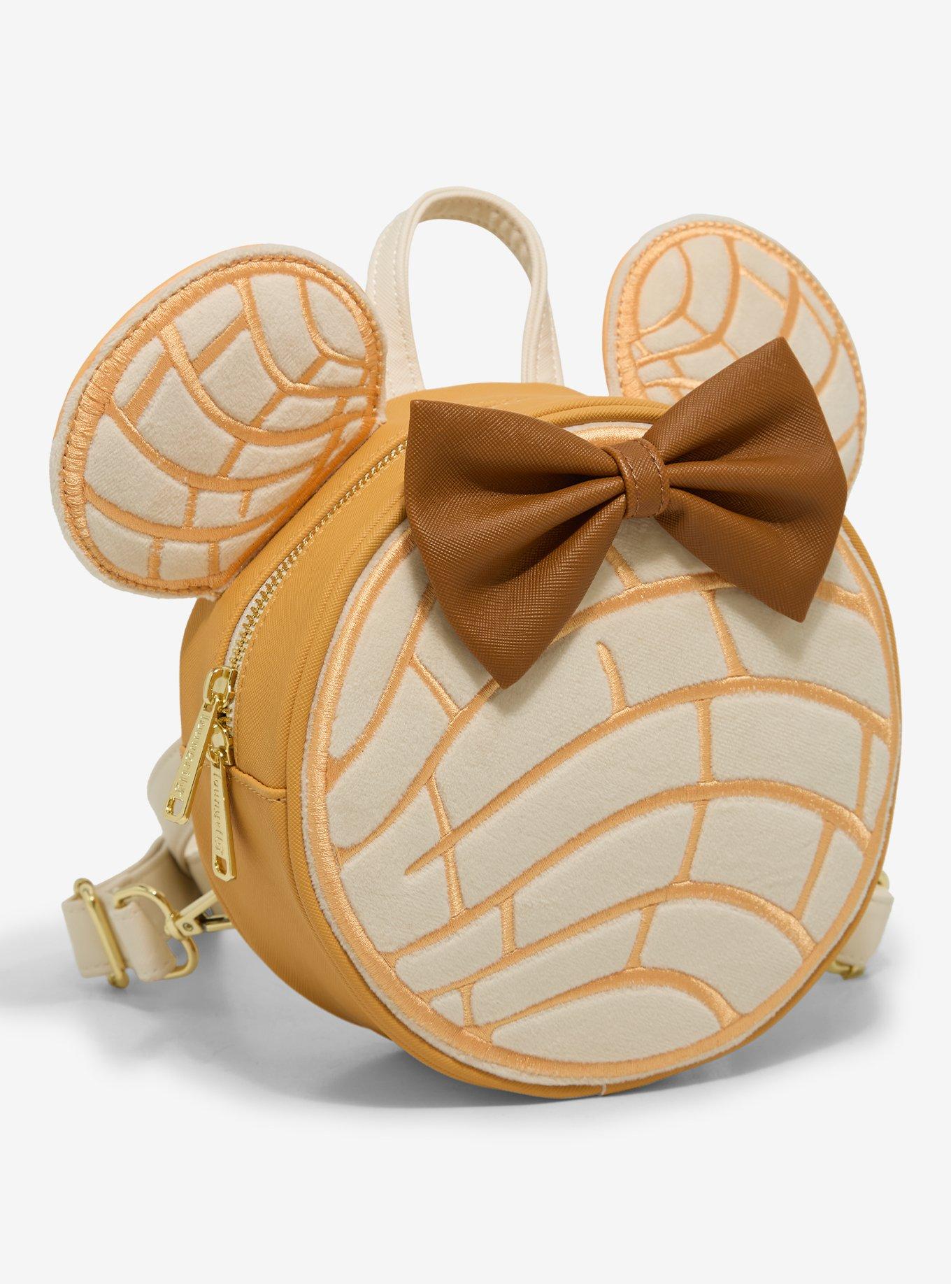 Loungefly Disney Minnie Mouse White Concha Convertible Mini Backpack - BoxLunch Exclusive, , alternate - view 2