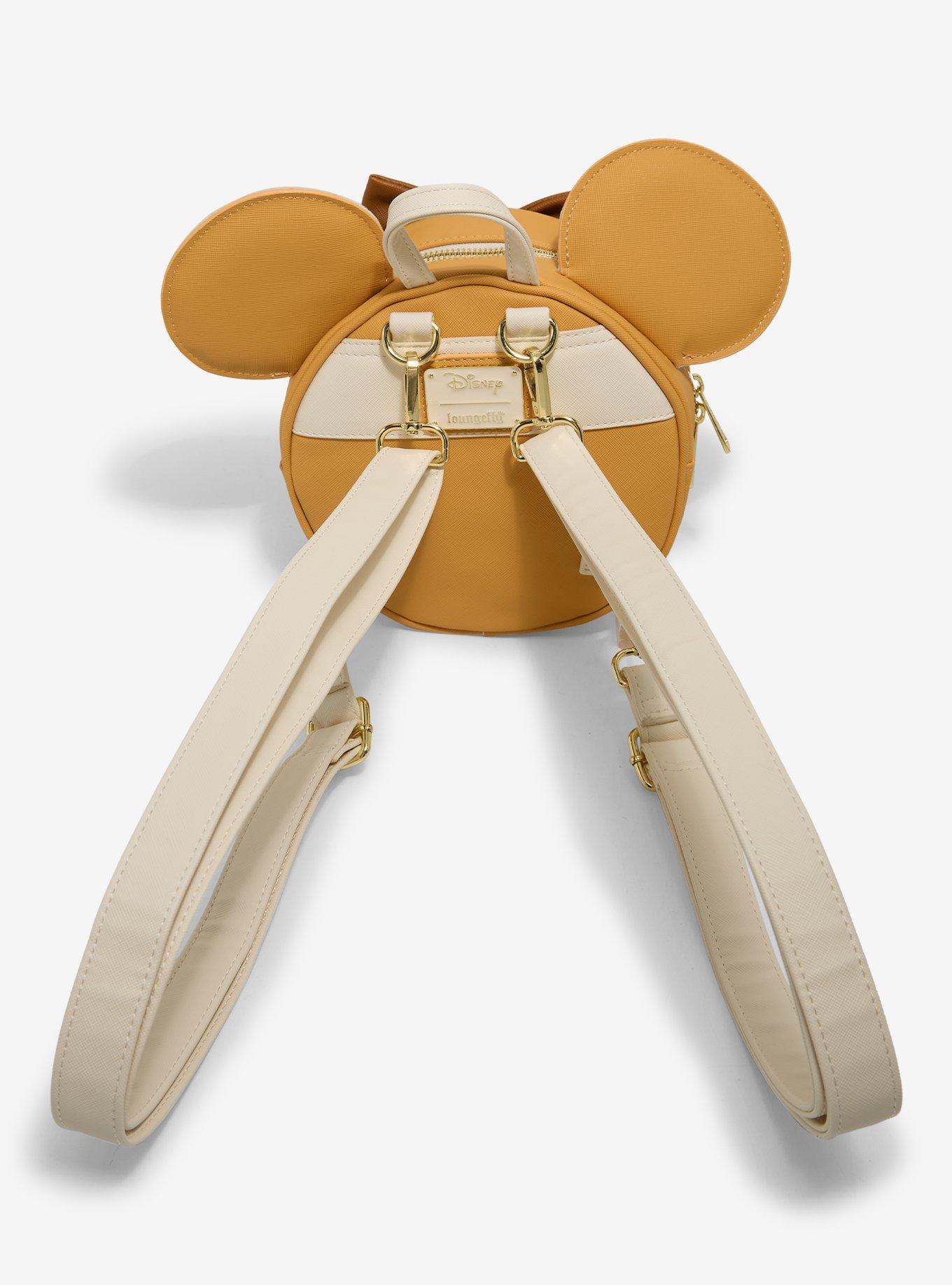 Loungefly Disney Minnie Mouse White Concha Convertible Mini Backpack - BoxLunch Exclusive, , alternate - view 3