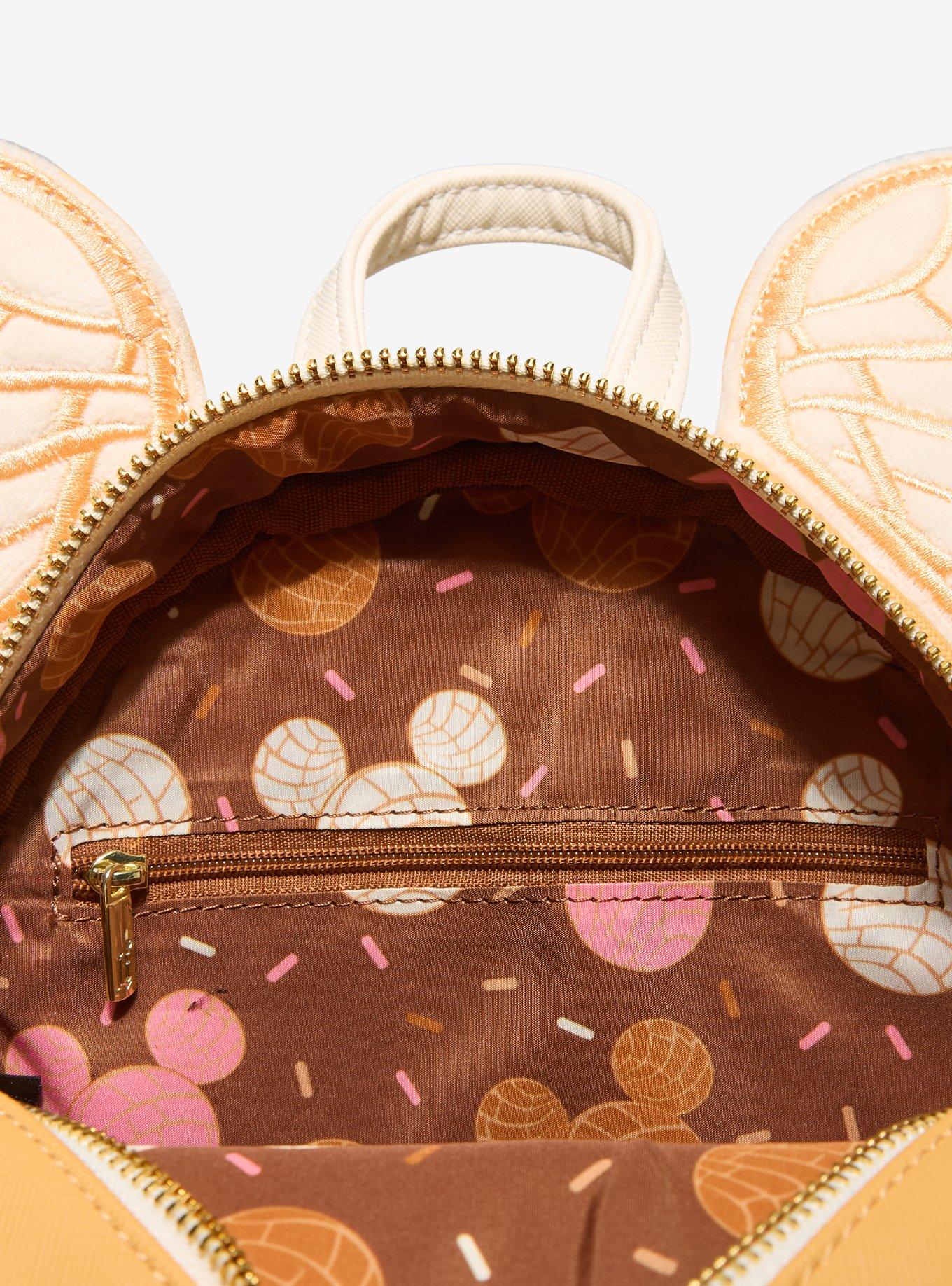 Loungefly Disney Minnie Mouse White Concha Convertible Mini Backpack - BoxLunch Exclusive, , alternate - view 4