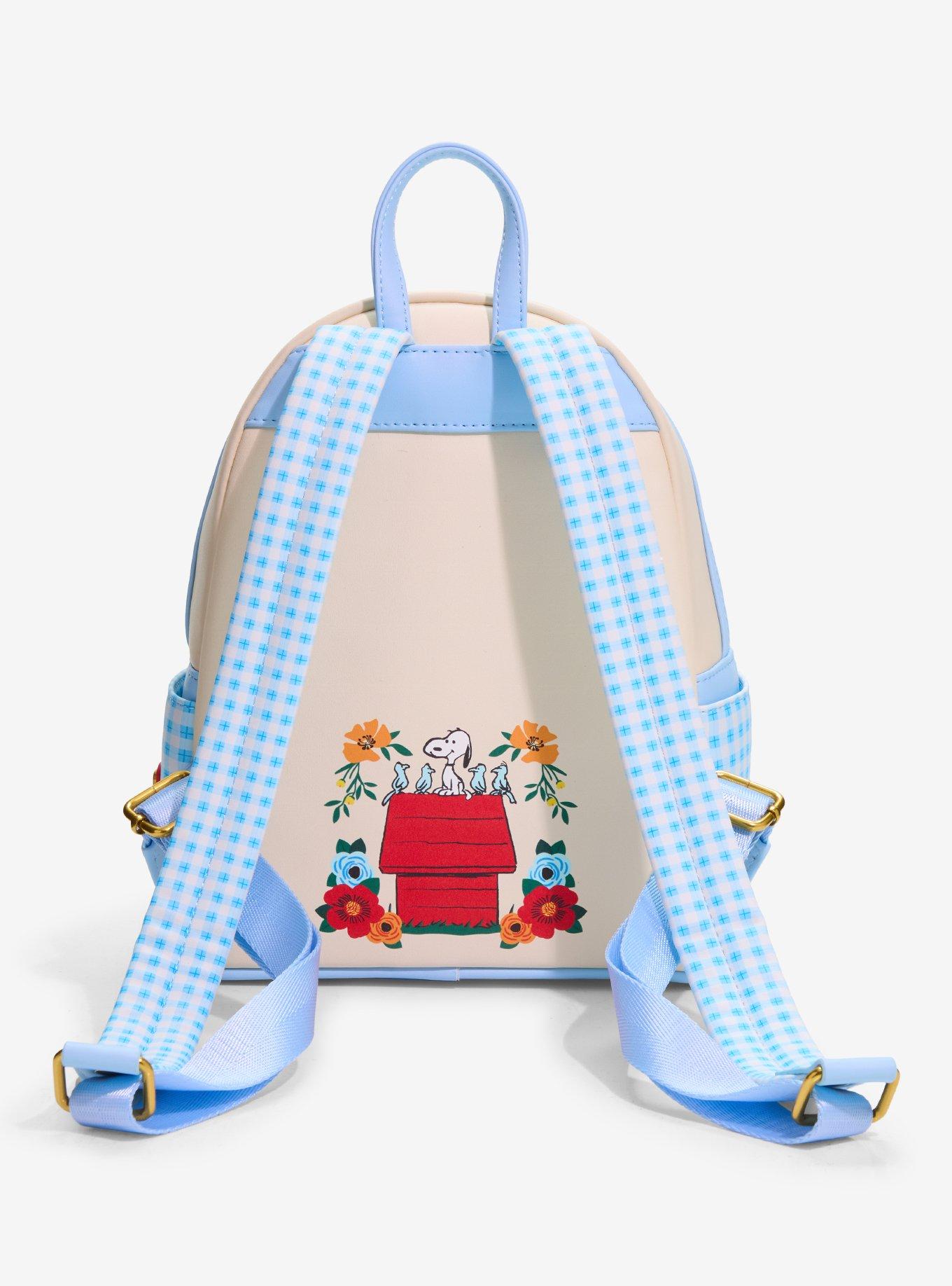 Peanuts Snoopy Doghouse Gingham Mini Backpack &mdash; BoxLunch Exclusive, , alternate - view 3