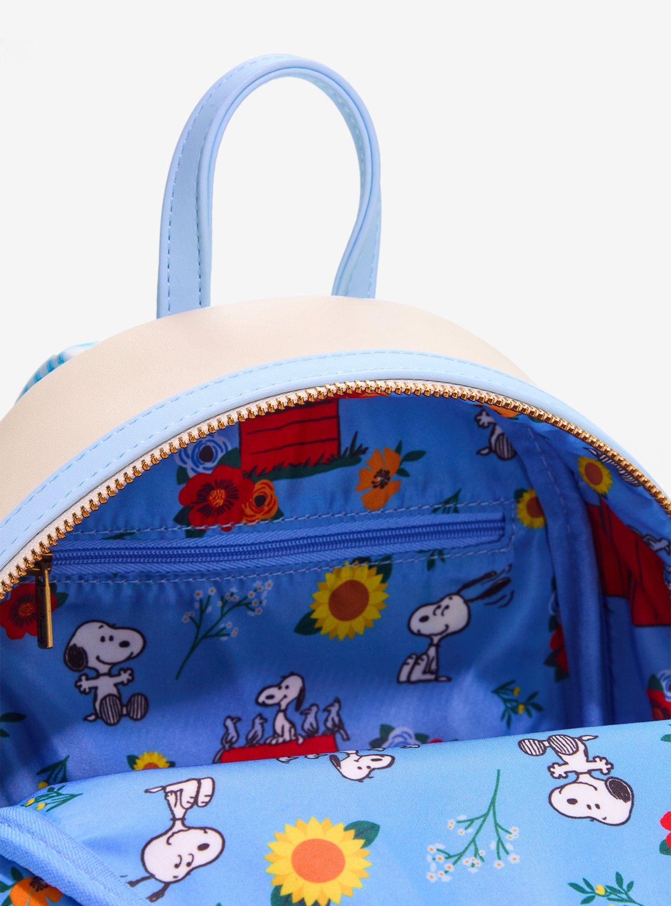 Peanuts Snoopy Doghouse Gingham Mini Backpack &mdash; BoxLunch Exclusive, , alternate - view 4