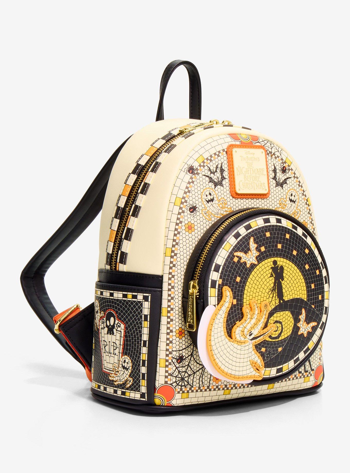 Loungefly Disney The Nightmare Before Christmas Mosaic Mini Backpack - BoxLunch Exclusive, , hi-res