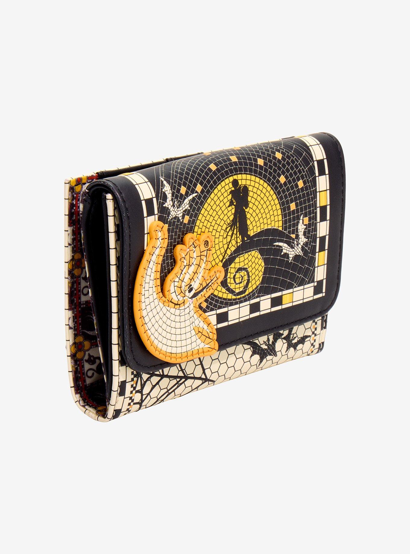 Loungefly Disney The Nightmare Before Christmas Mosaic Hill Scene Wallet - BoxLunch Exclusive, , hi-res