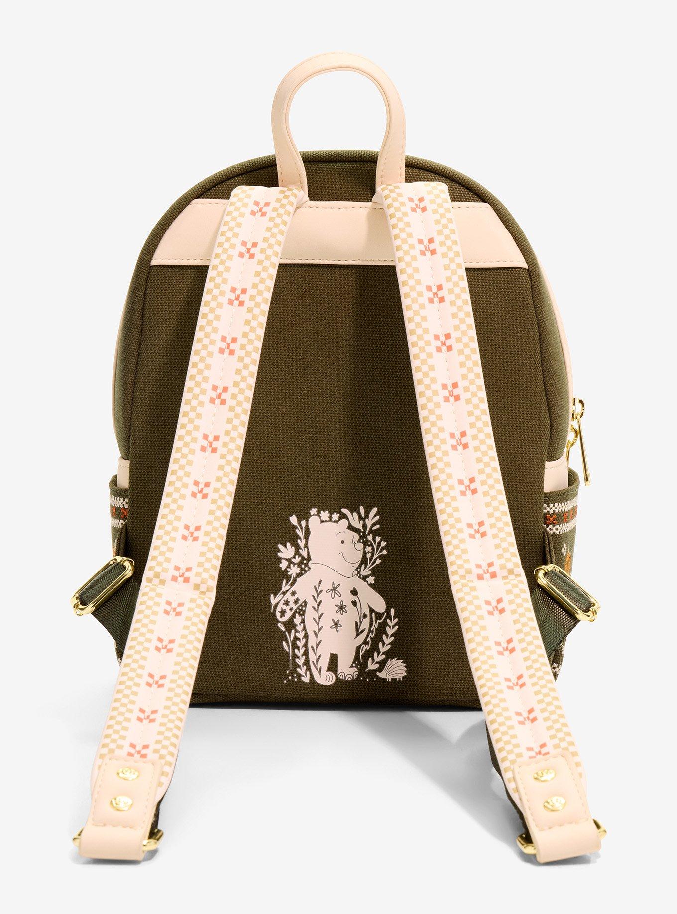 Loungefly Disney Winnie the Pooh Floral Cross Stitch Mini Backpack - BoxLunch Exclusive, , alternate - view 3