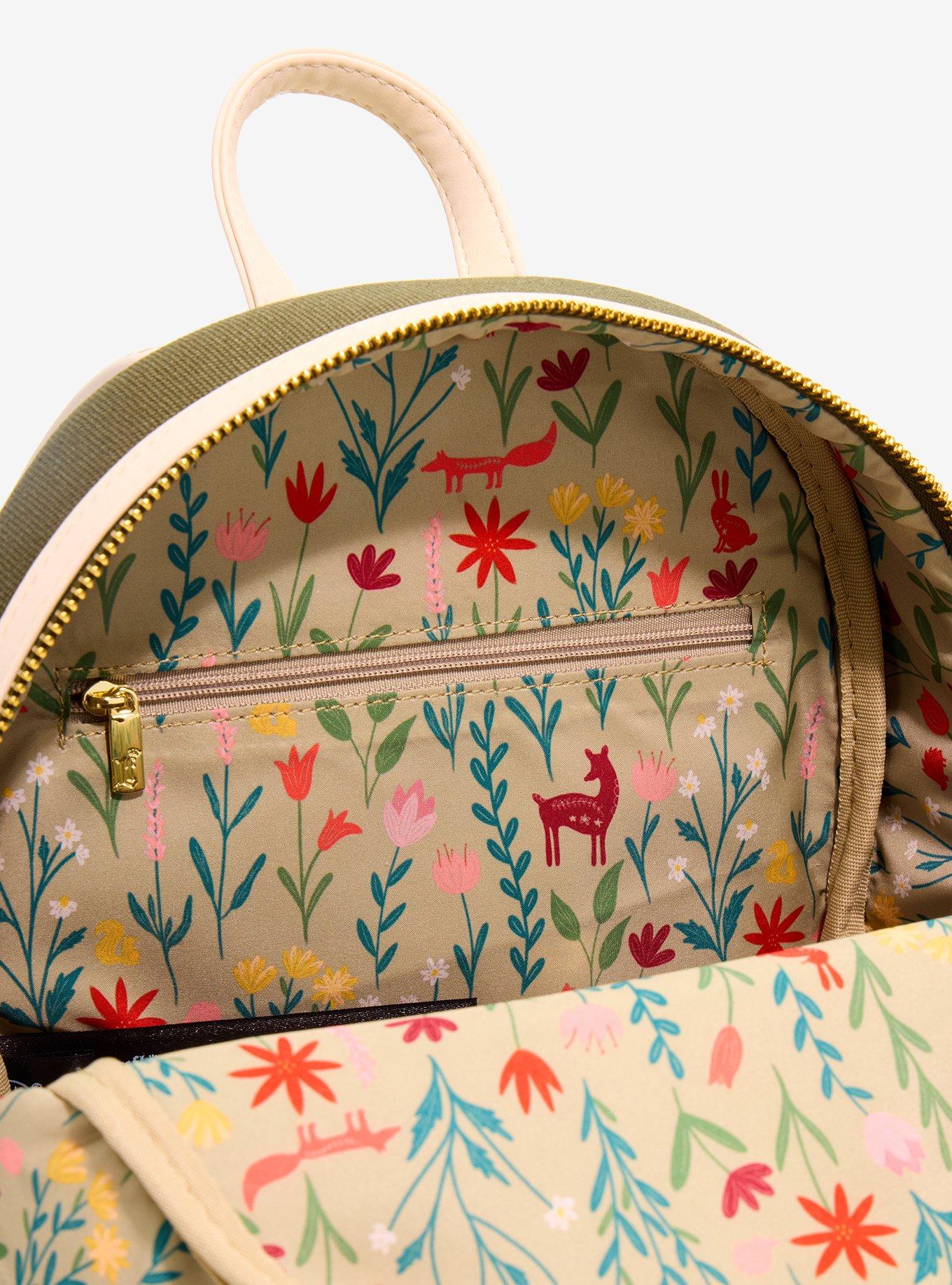 Loungefly Disney Winnie the Pooh Floral Cross Stitch Mini Backpack - BoxLunch Exclusive, , alternate - view 4