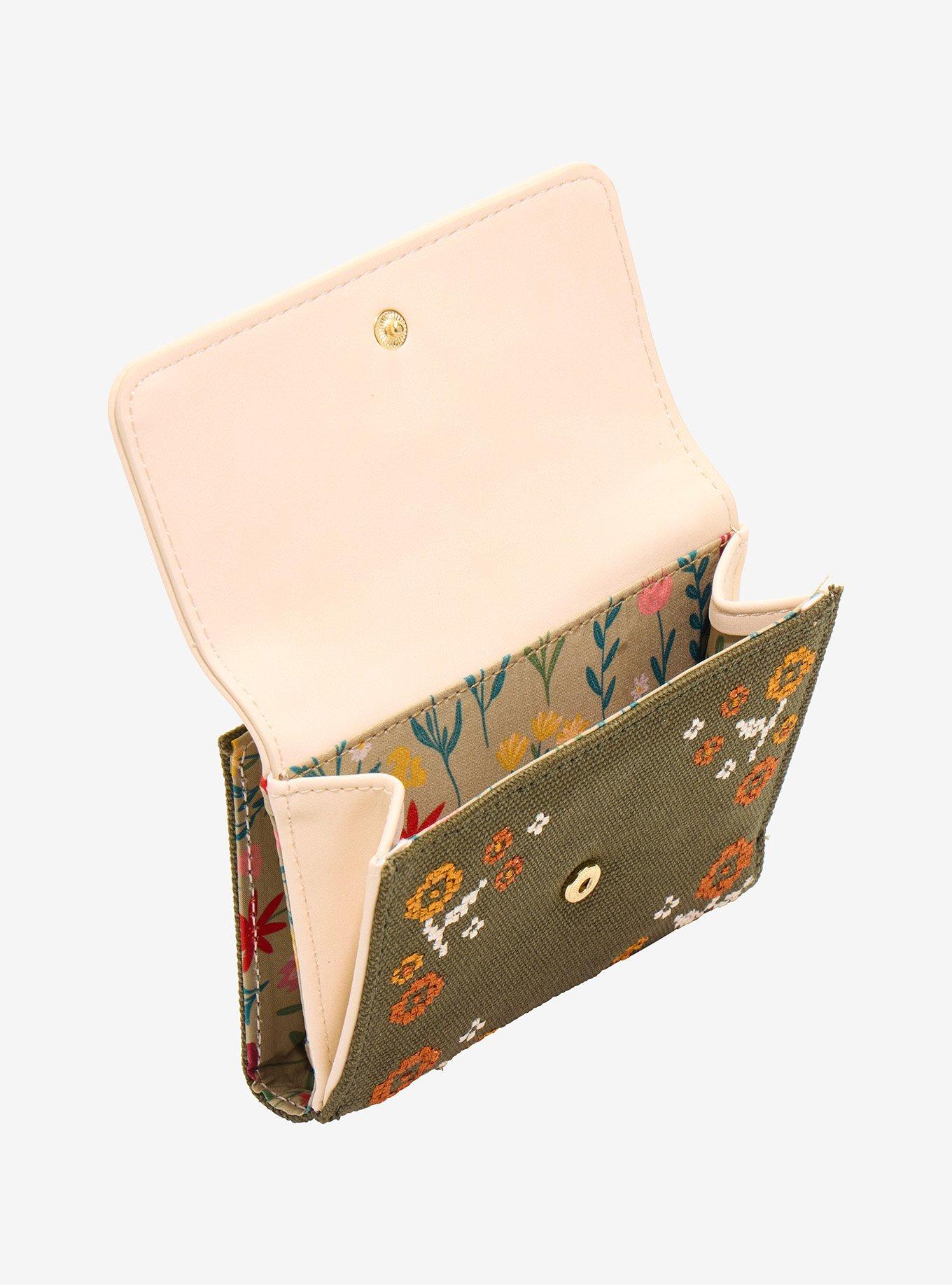 Loungefly Disney Winnie the Pooh Floral Cross Stitch Wallet - BoxLunch Exclusive, , alternate - view 4