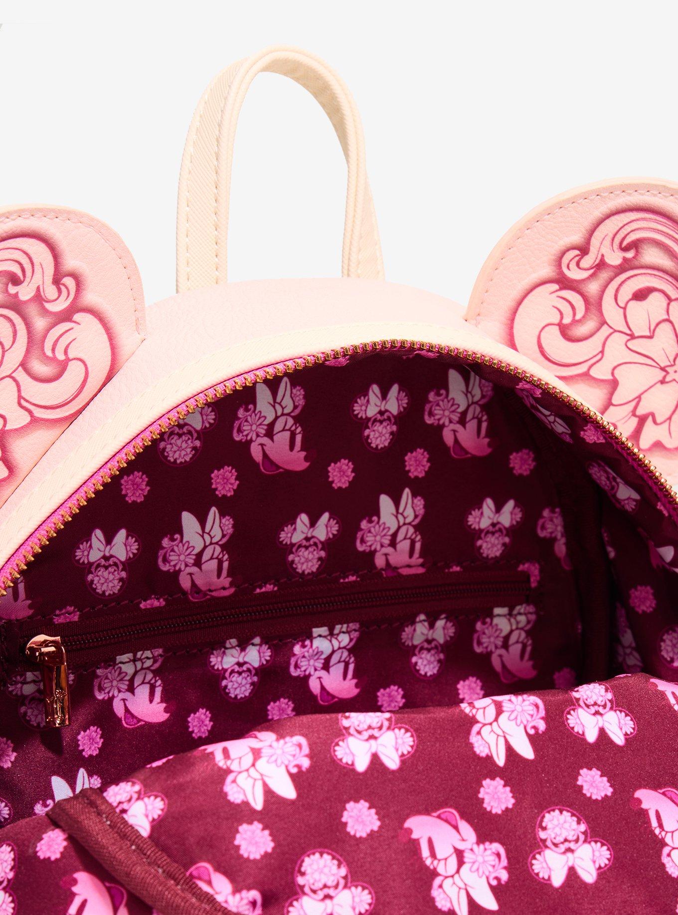 Loungefly Disney Minnie Mouse Floral Ears Mini Backpack - BoxLunch Exclusive, , alternate - view 4