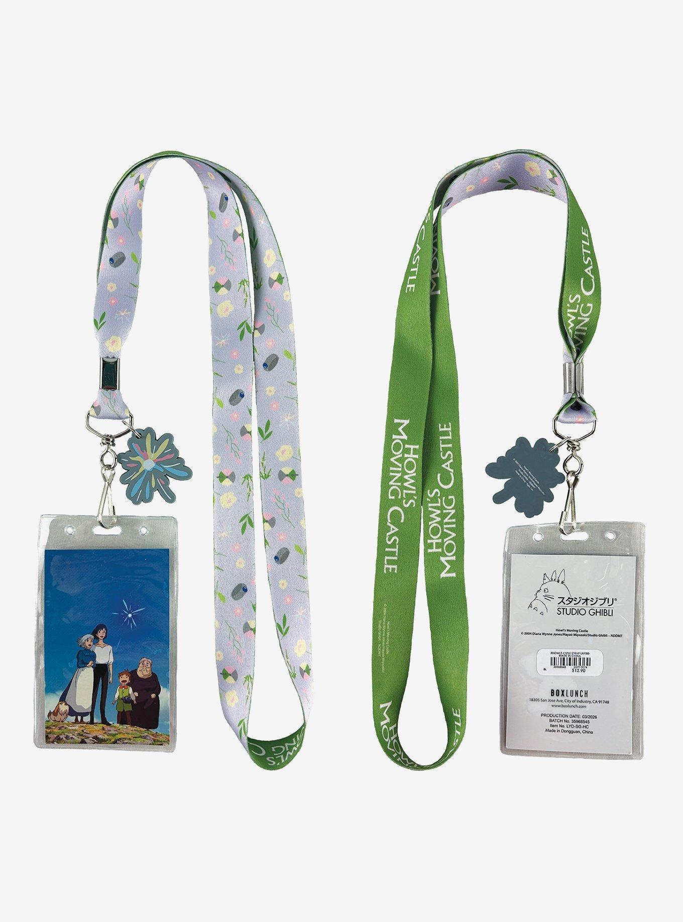Studio Ghibli&reg; Howl's Moving Castle Floral Lanyard &mdash; BoxLunch Exclusive, , alternate