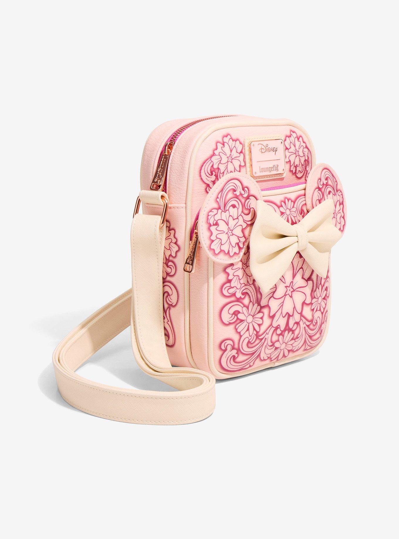 Loungefly Disney Minnie Mouse Floral Ears Crossbody Bag - BoxLunch Exclusive, , hi-res