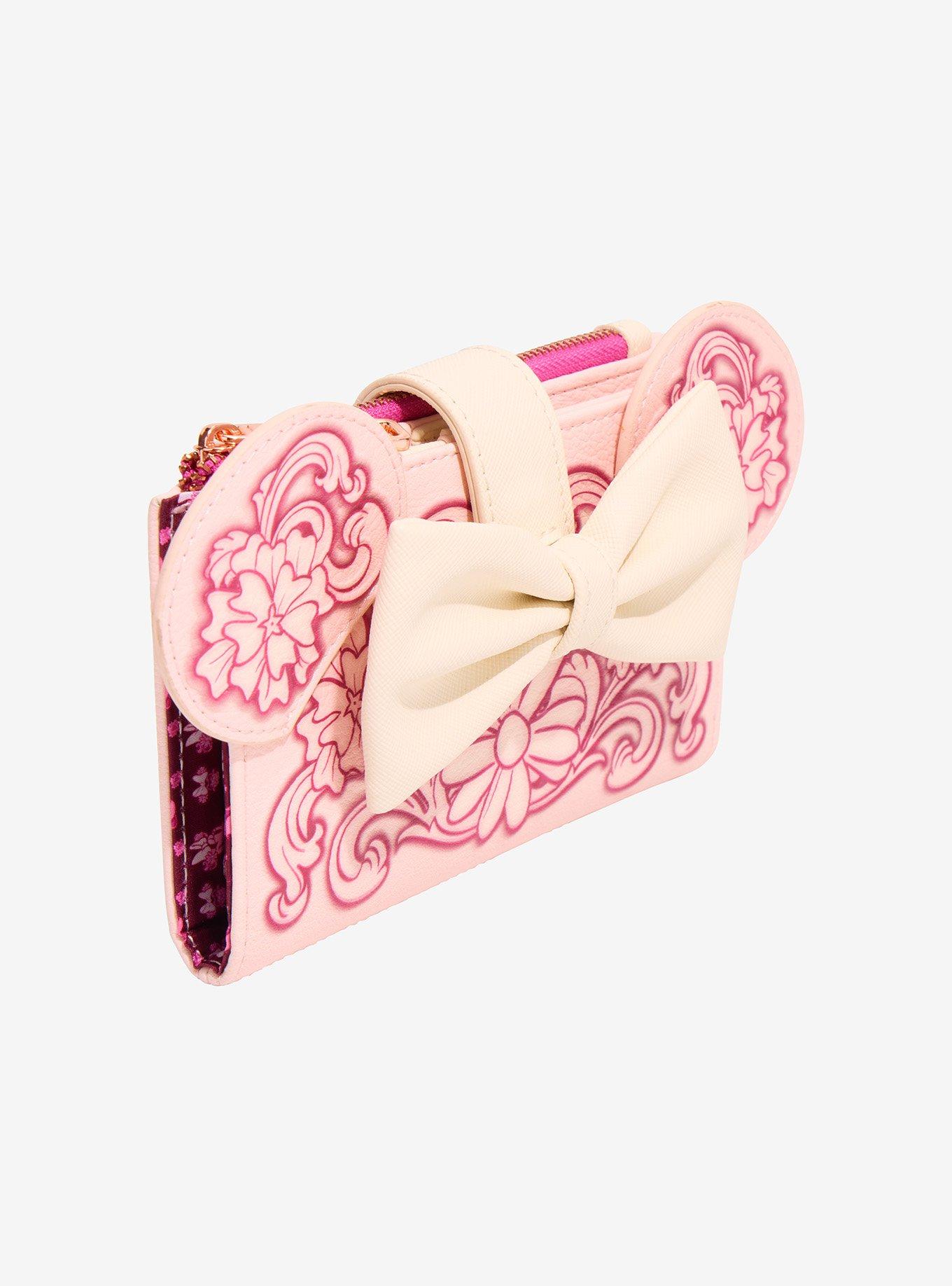 Loungefly Disney Minnie Mouse Foral Ears Wallet - BoxLunch Exclusive, , hi-res