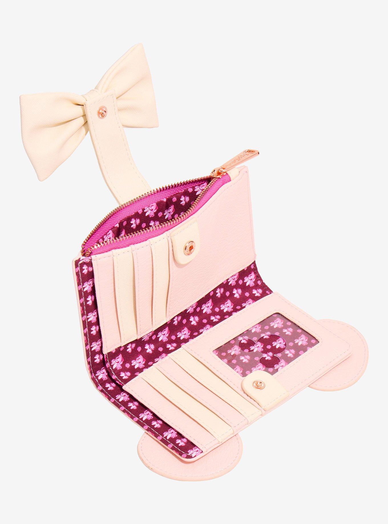 Loungefly Disney Minnie Mouse Foral Ears Wallet - BoxLunch Exclusive, , alternate - view 4