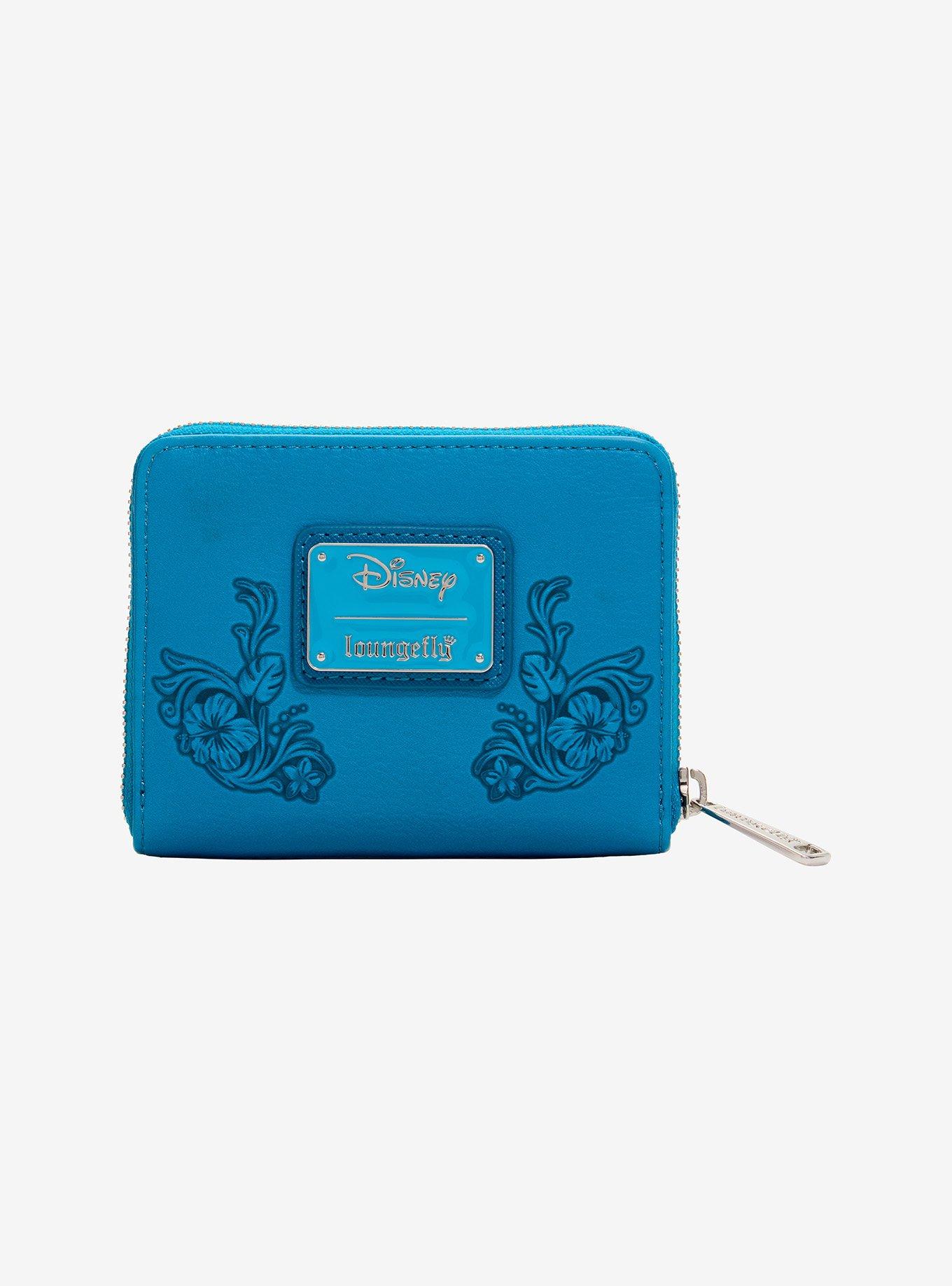 Loungefly Disney Lilo & Stitch Blue Floral Wallet - BoxLunch Exclusive, , alternate - view 3