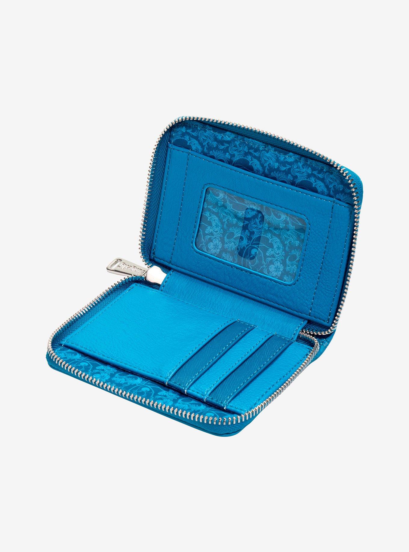Loungefly Disney Lilo & Stitch Blue Floral Wallet - BoxLunch Exclusive, , alternate - view 4