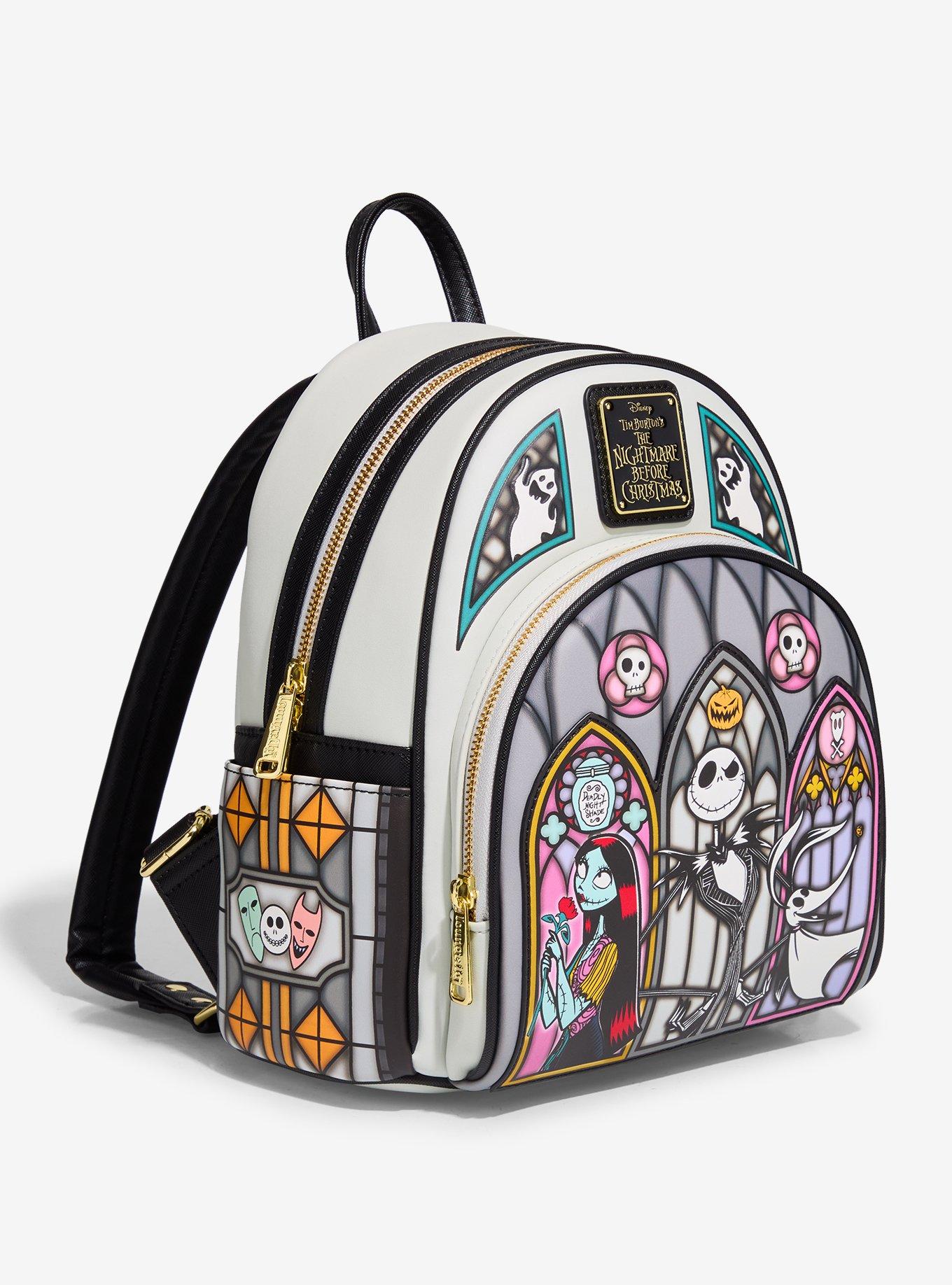 Loungefly Disney The Nightmare Before Christmas Stained Glass Mini Backpack &mdash; BoxLunch Exclusive, , hi-res