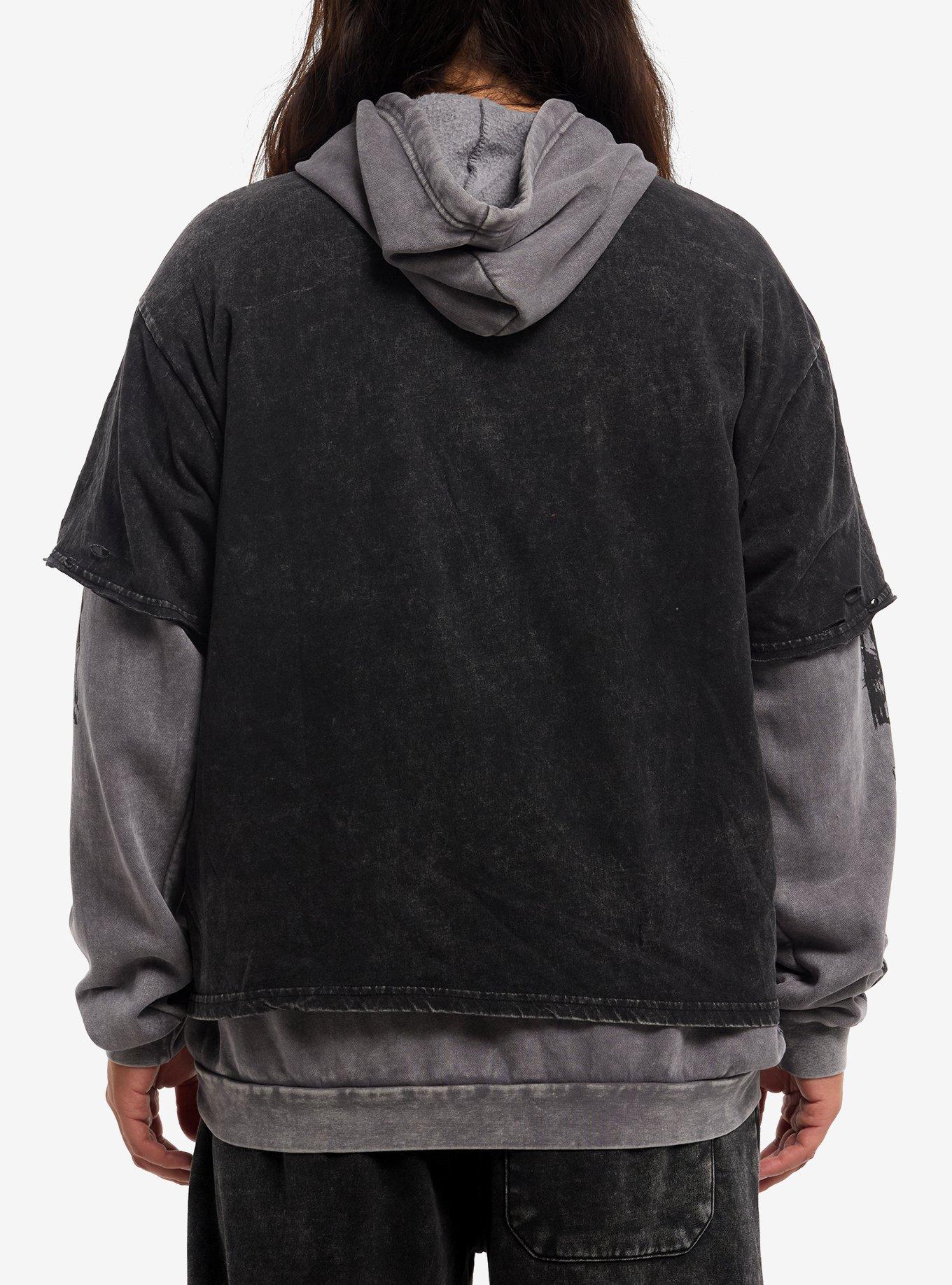 Punk Skull Twofer Hoodie, , hi-res