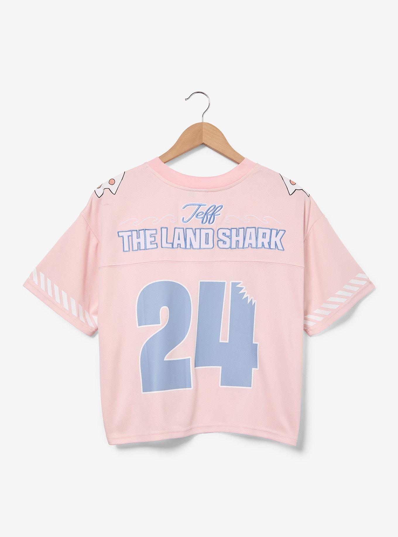 Marvel Rivals Jeff the Land Shark Women's Cropped Football Jersey - BoxLunch Exclusive, , hi-res